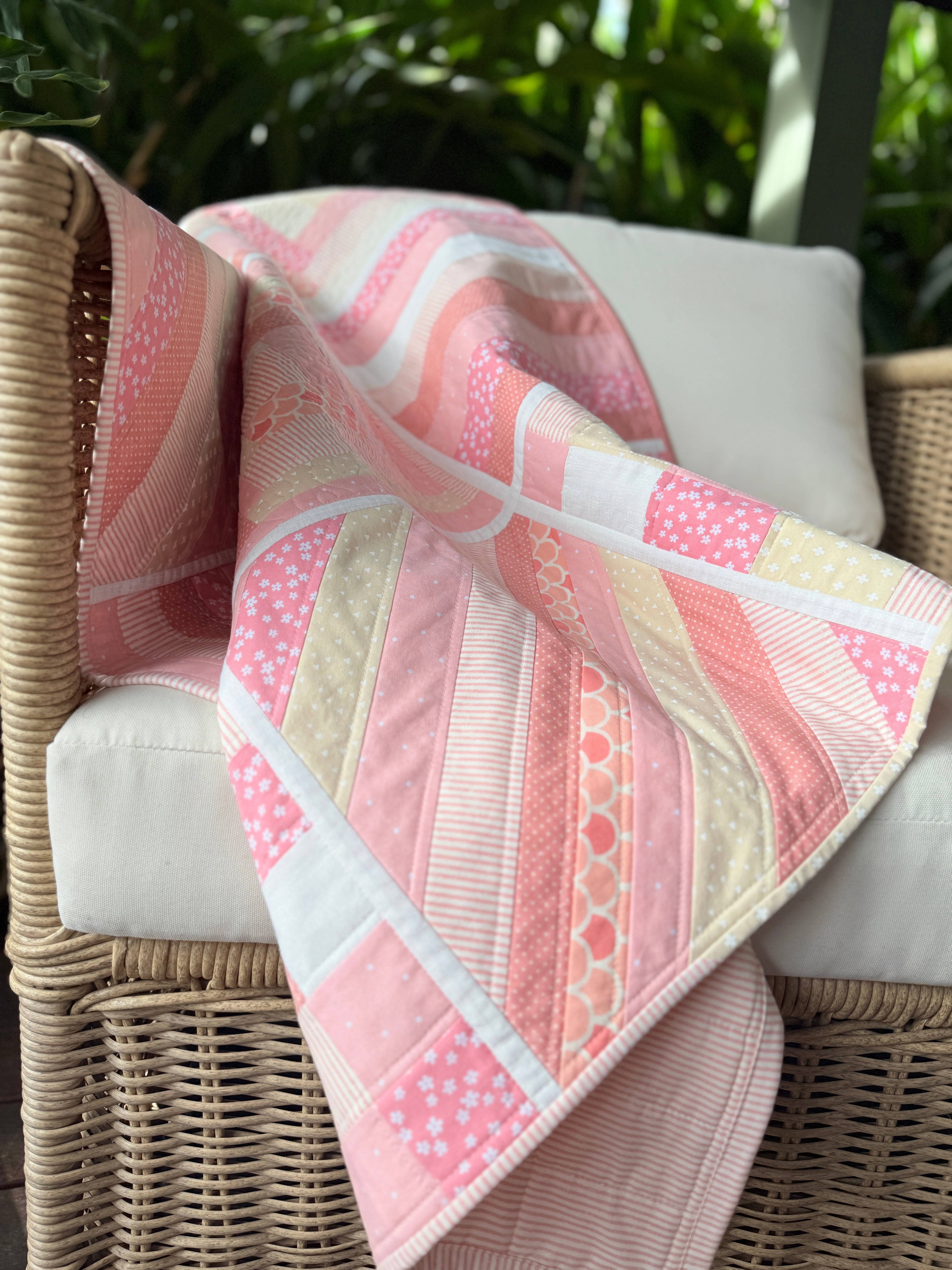 Pink Dreams Reversible Baby/Lap quilt