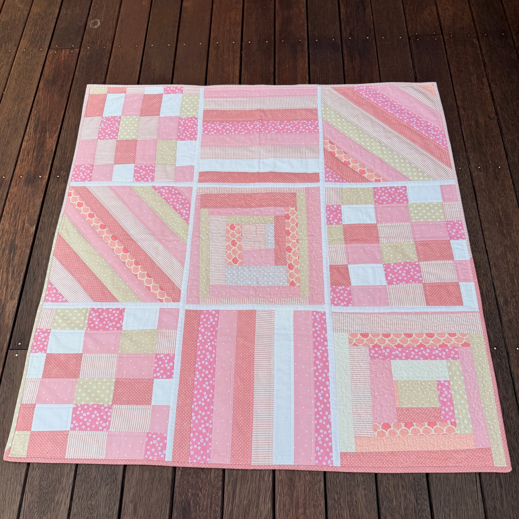 Pink Dreams Reversible Baby/Lap quilt
