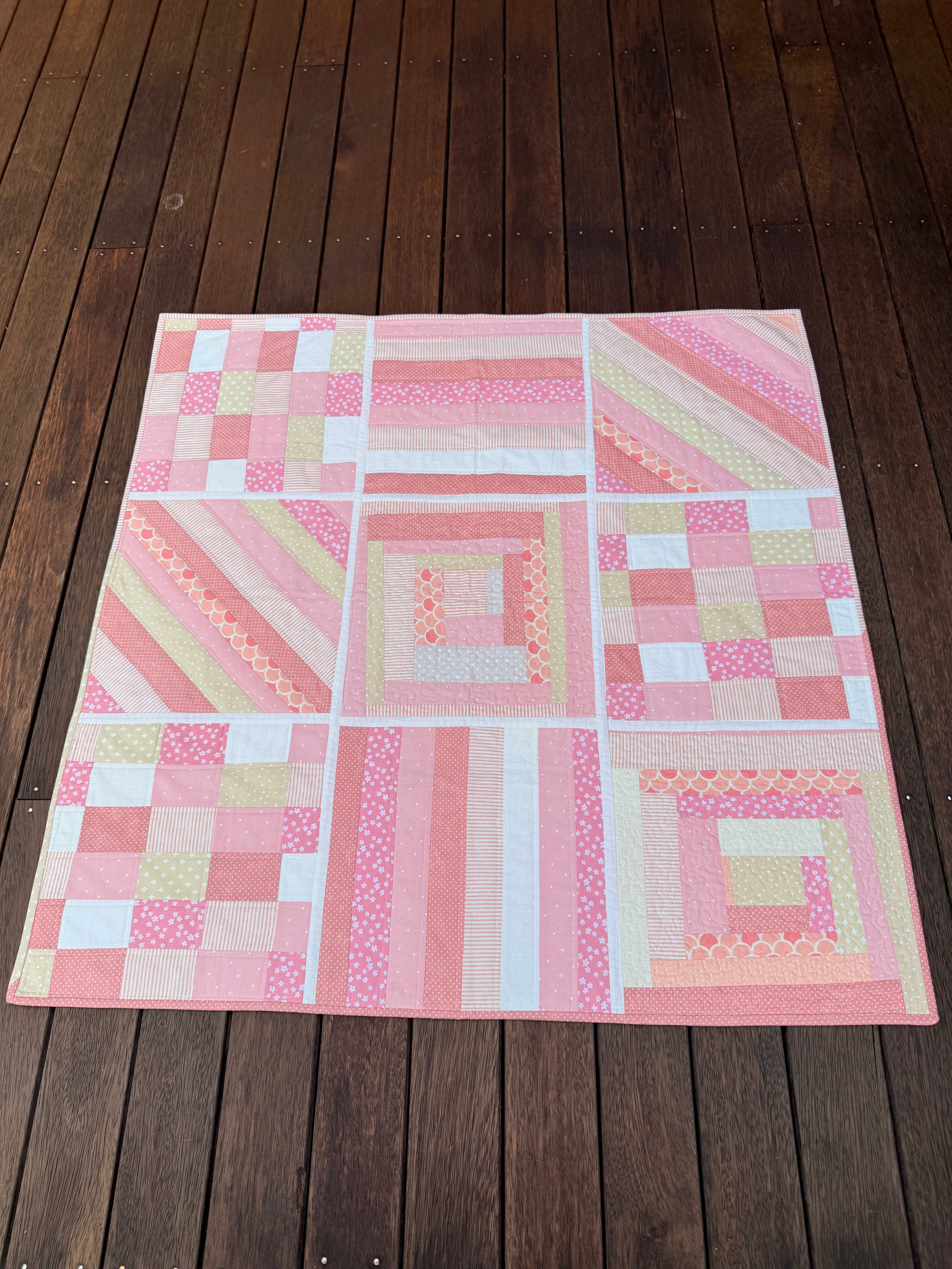 Pink Dreams Reversible Baby/Lap quilt