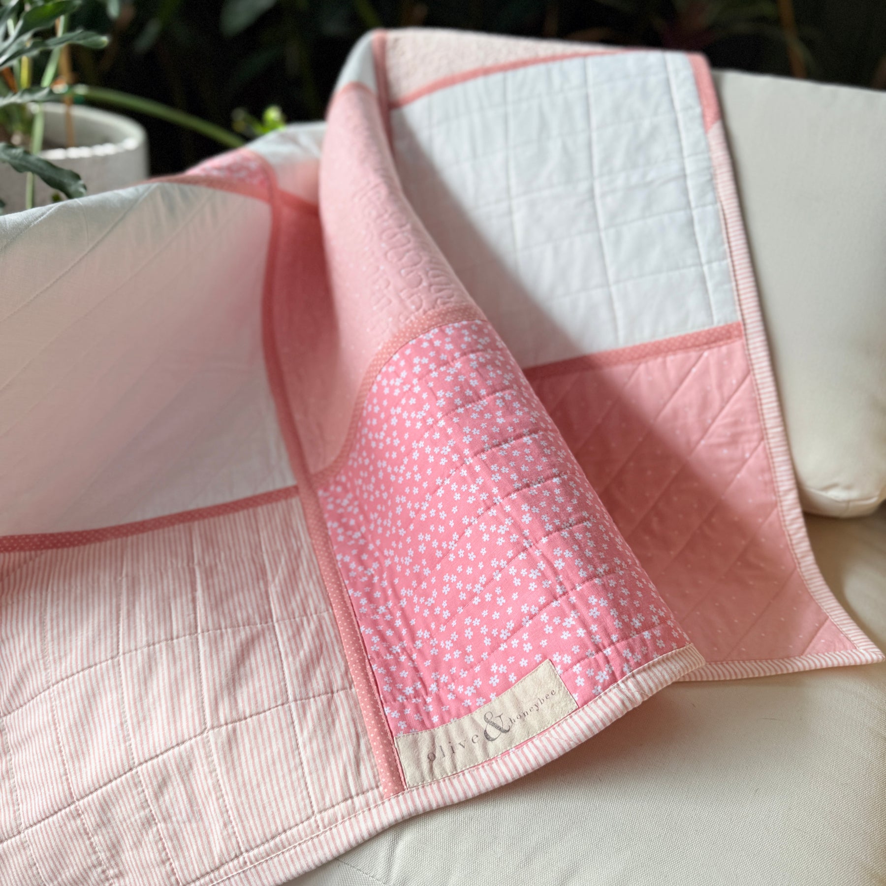 Pink Dreams Reversible Baby/Lap quilt