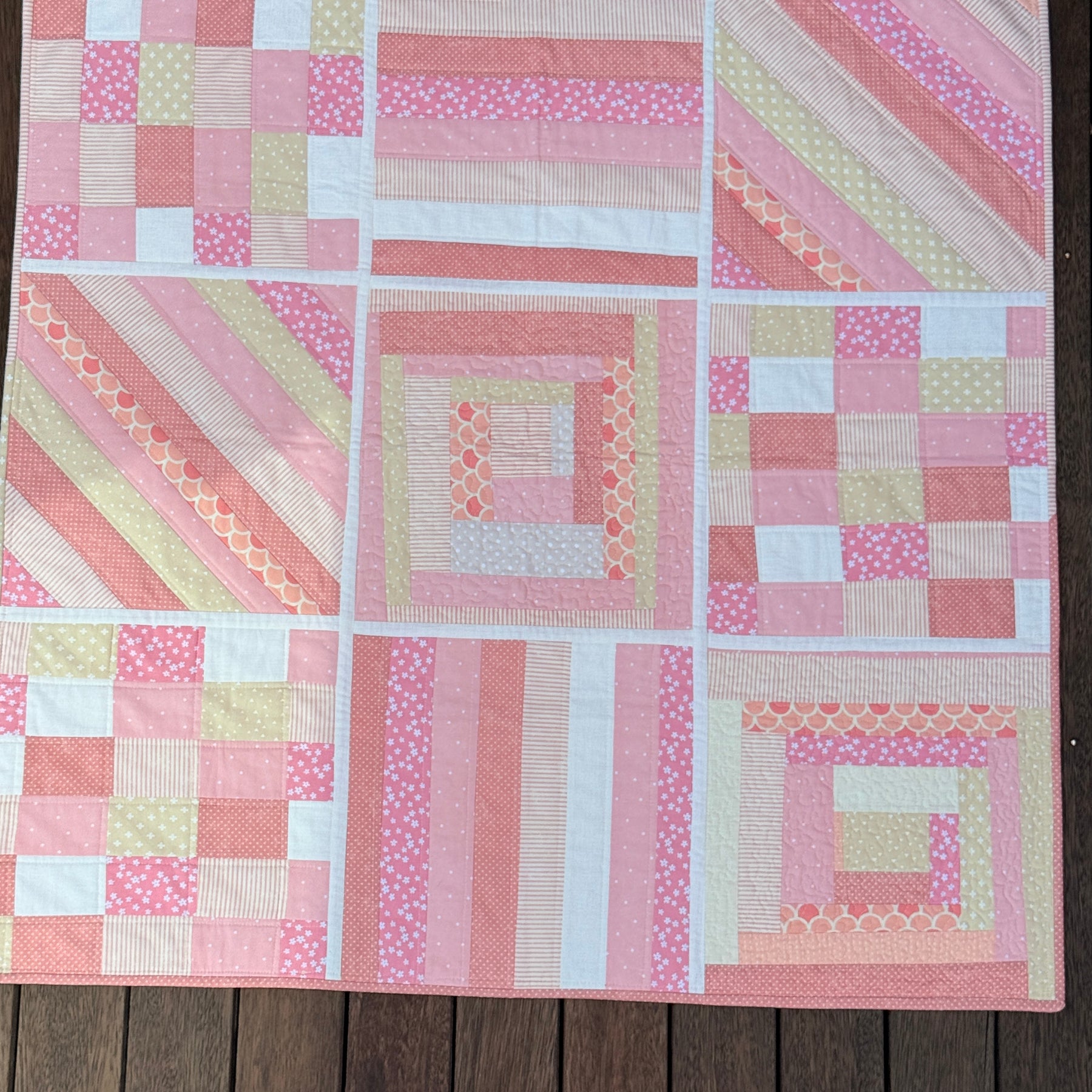 Pink Dreams Reversible Baby/Lap quilt
