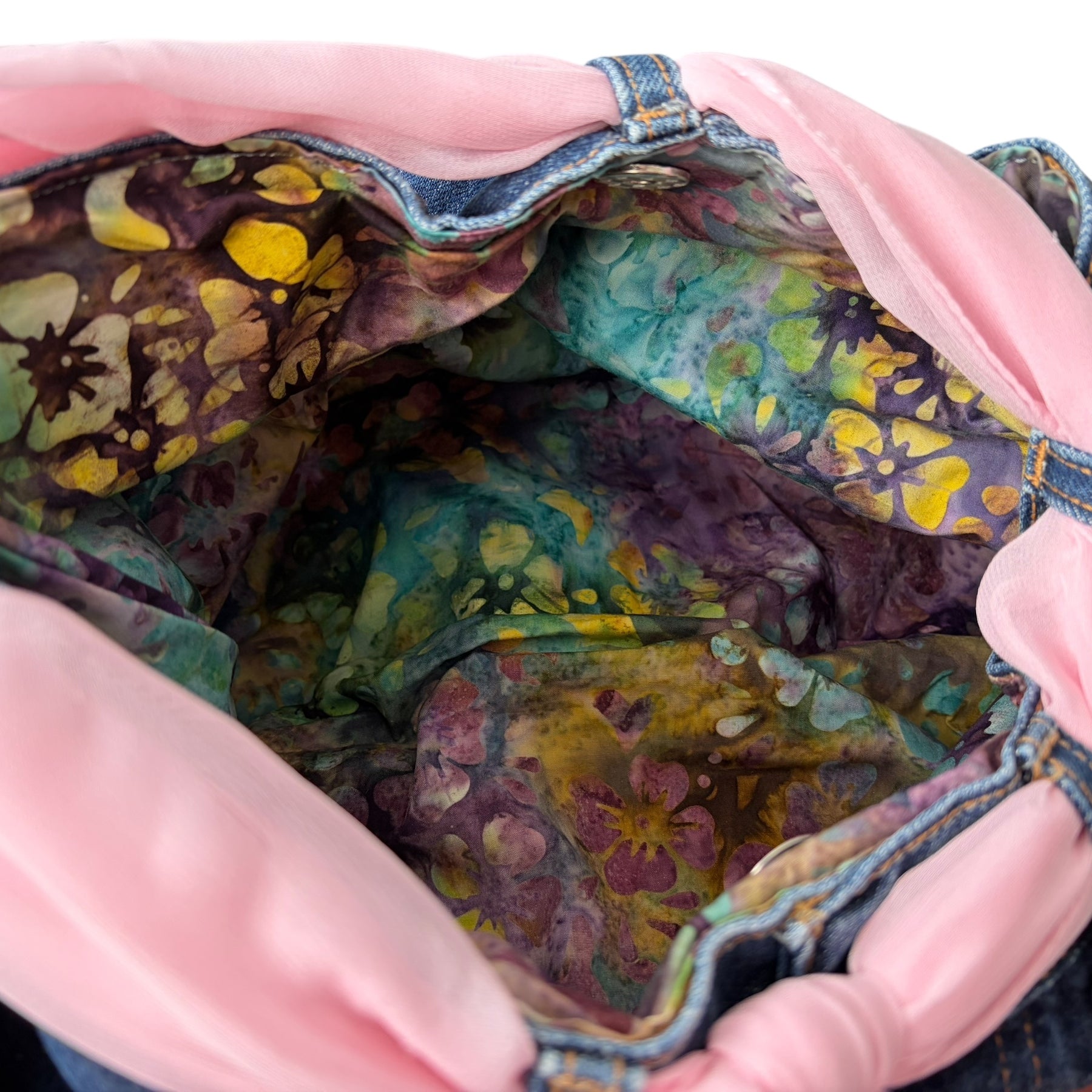 UPCYCLED DENIM JEANS HOBO BAG