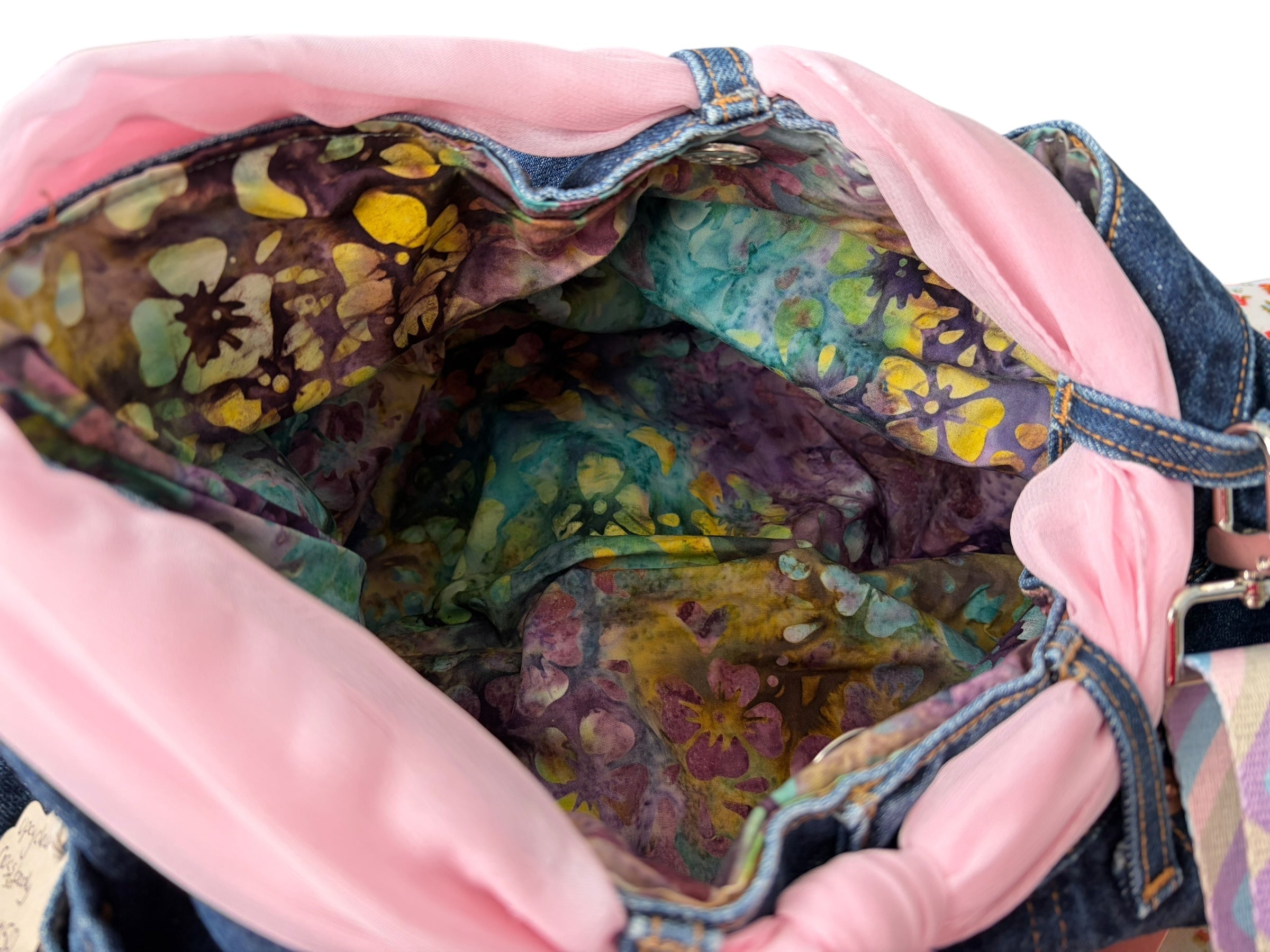 UPCYCLED DENIM JEANS HOBO BAG