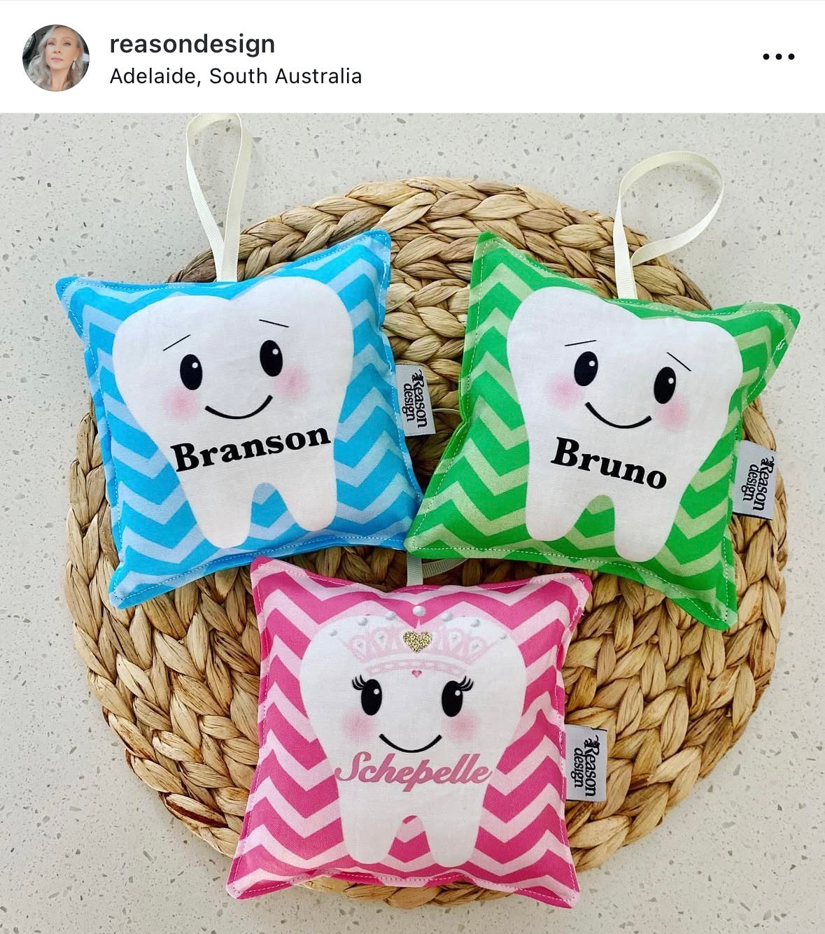 Personalised tooth fairy pillow- lots of colours