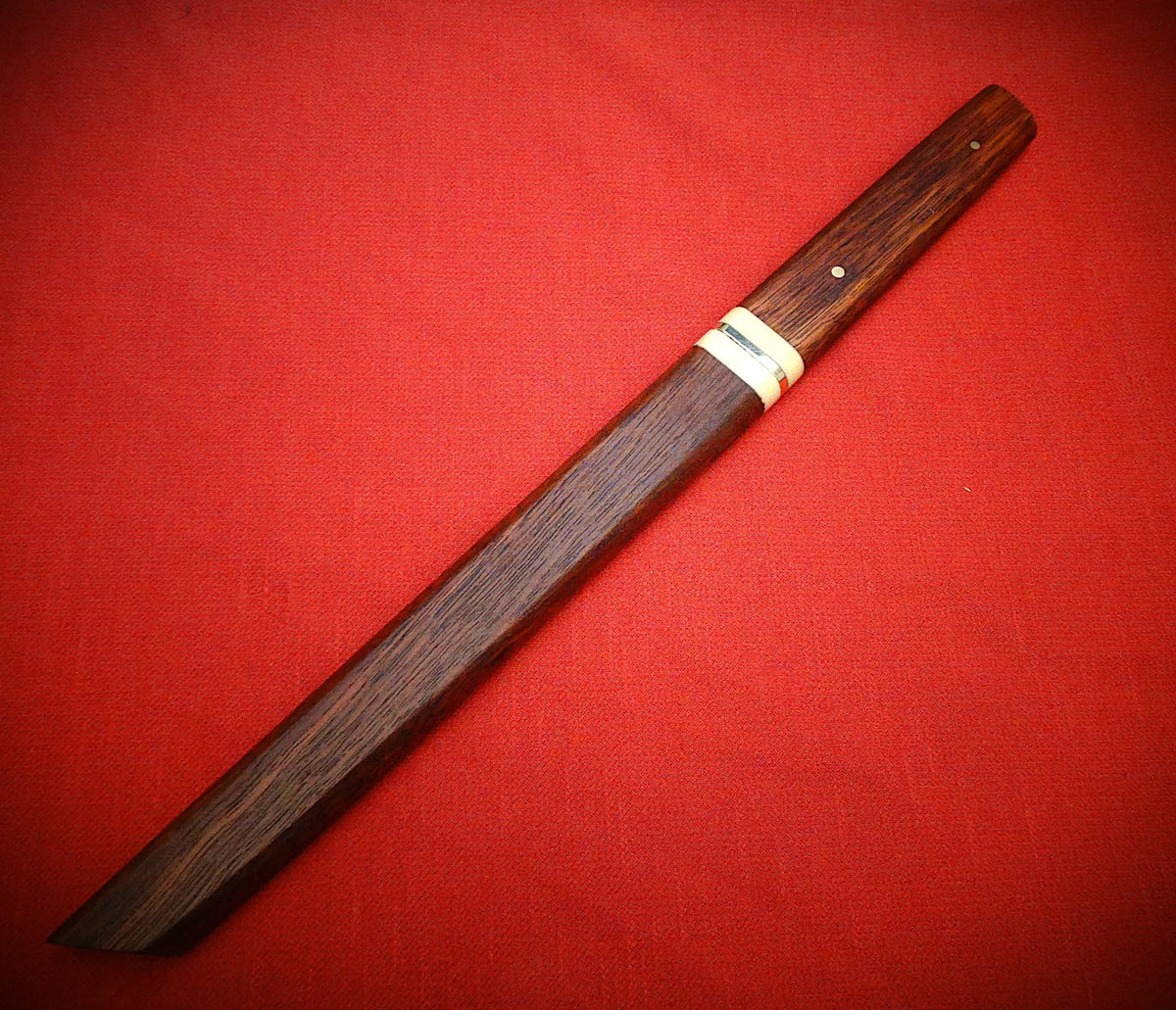 Tanto fixed blade art jarrah timber wood craft
