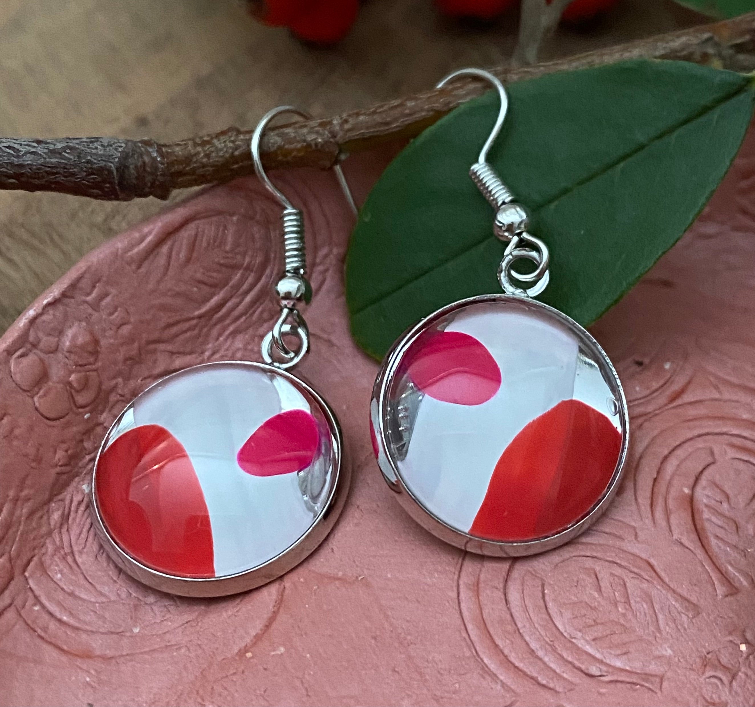 60's Groove Earrings - Handmade One of A Kind Earrings
