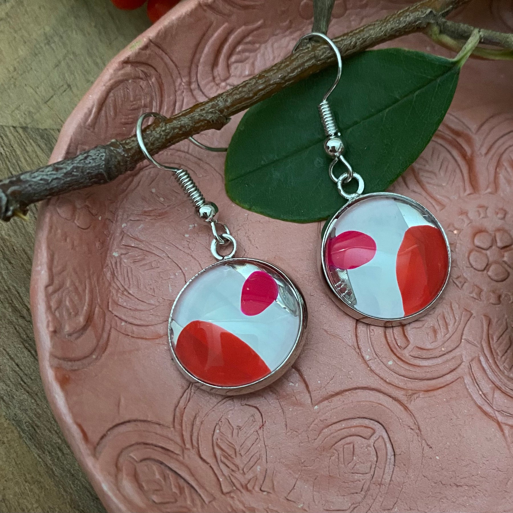 60's Groove Earrings - Handmade One of A Kind Earrings