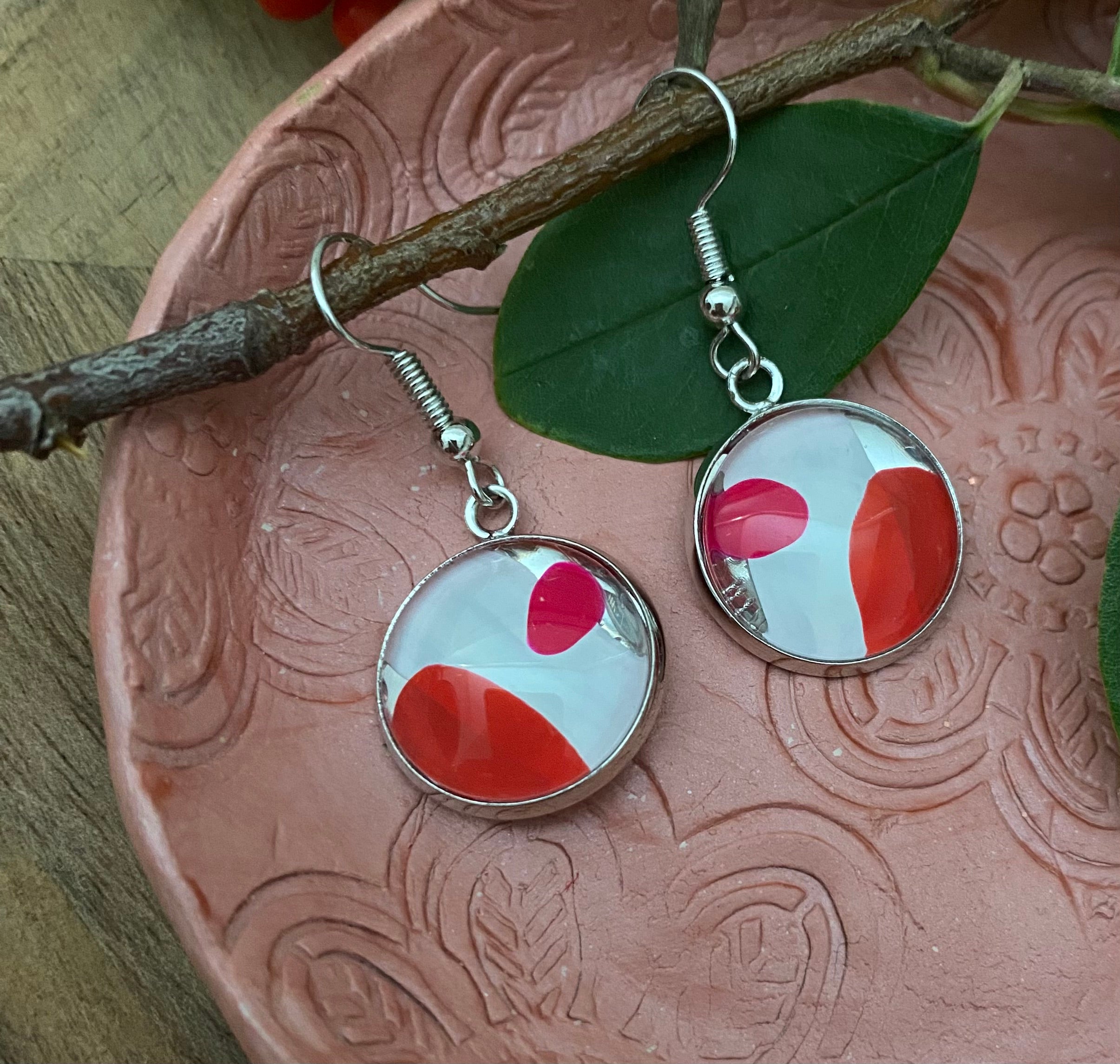 60's Groove Earrings - Handmade One of A Kind Earrings