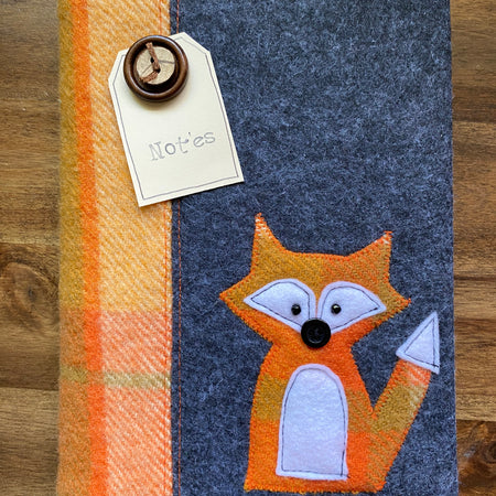A5 Upcycled Notebook Fox