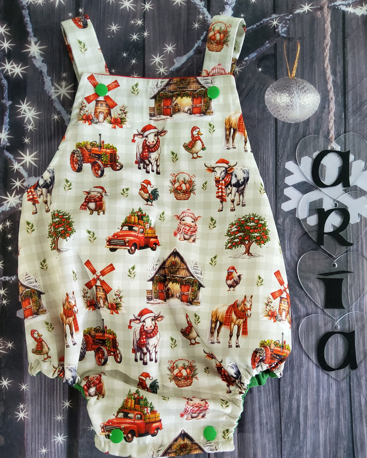 Vintage Farm Romper Size 00