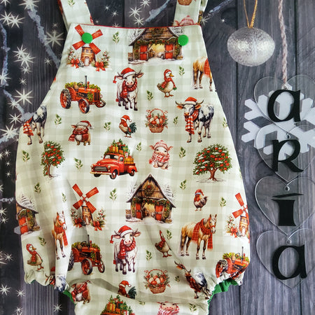 Vintage Farm Romper Size 00