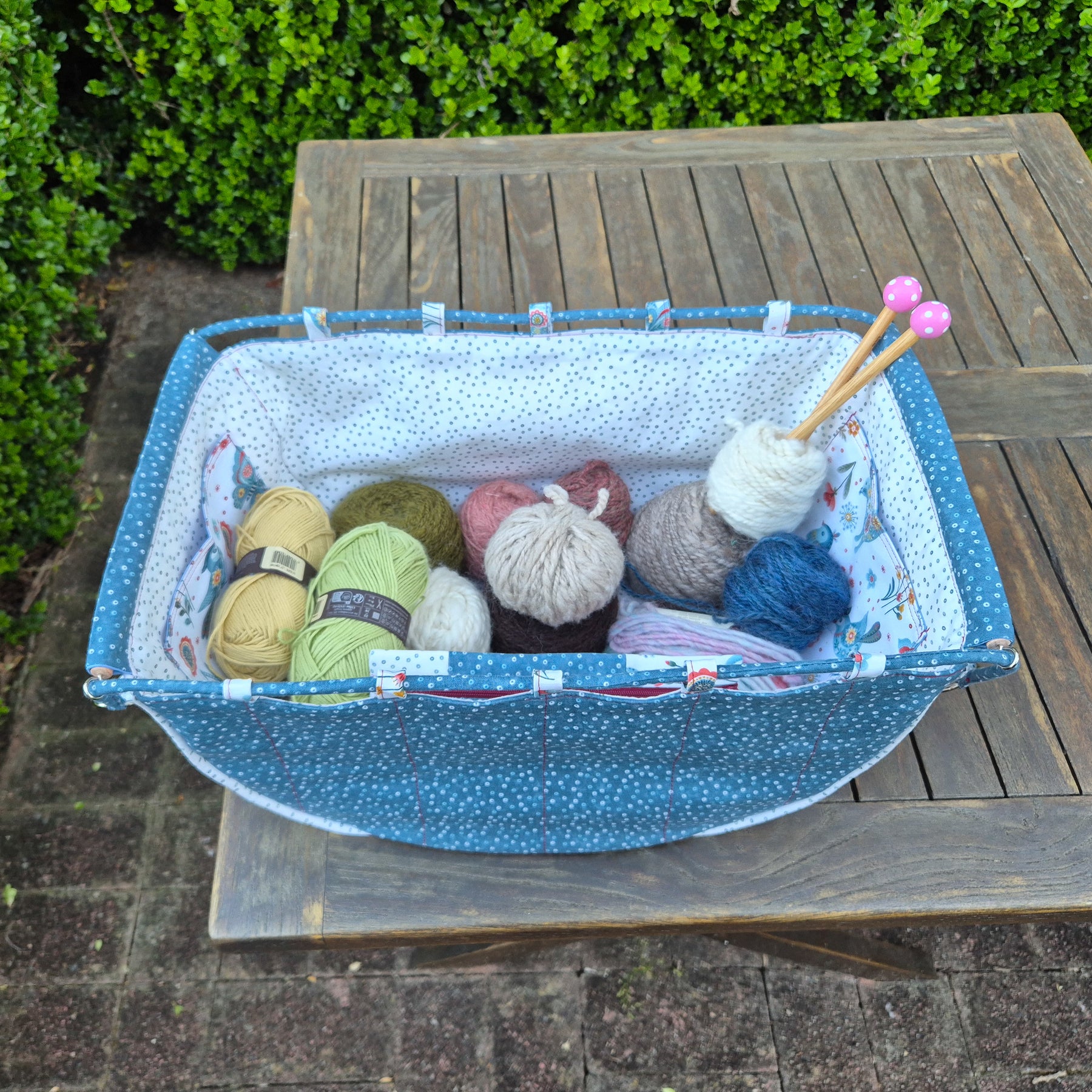 Large Knitting Project Bag – Convertible Shoulder Bag