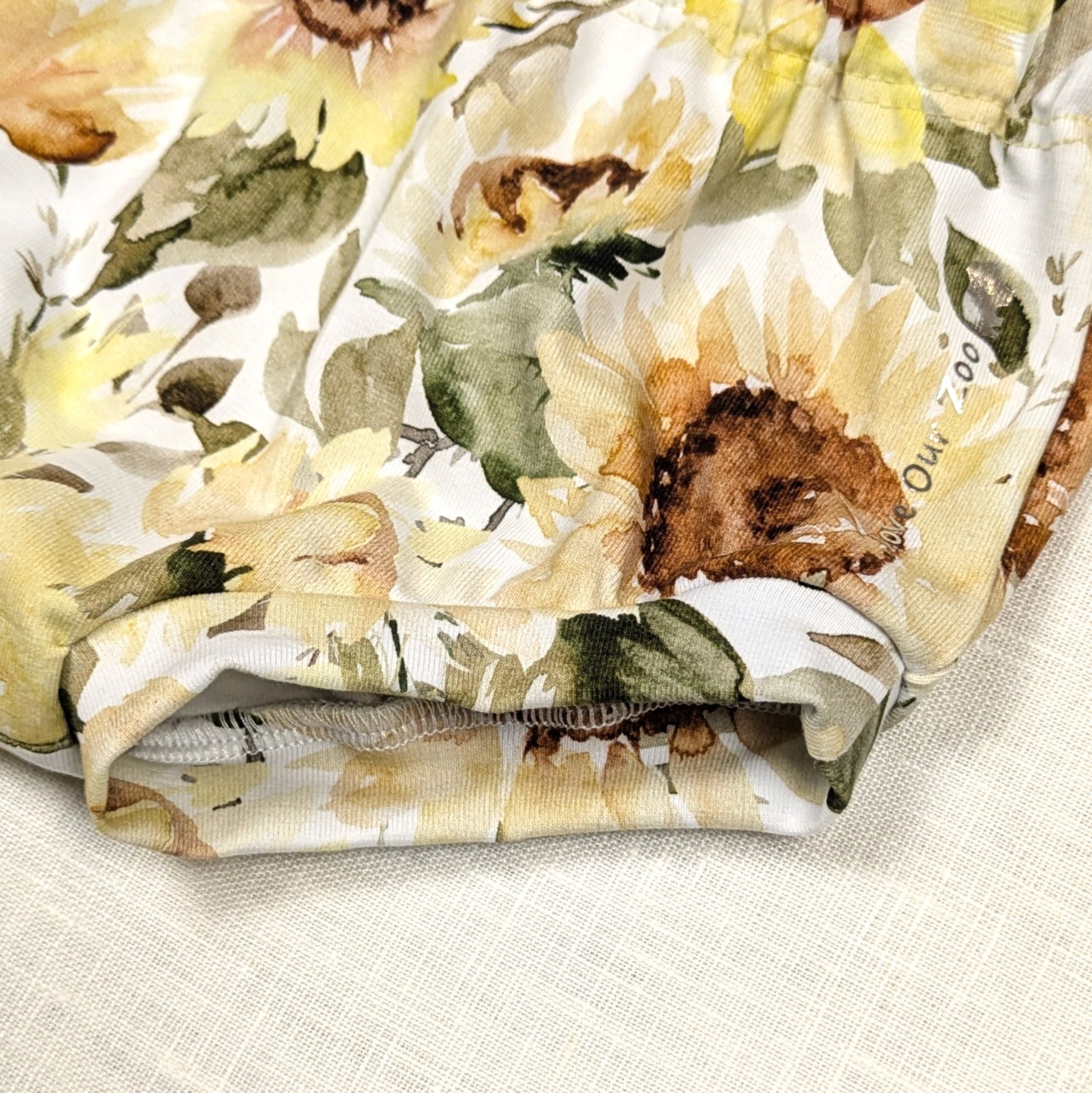 Handmade Bummies and Bib set for baby | Sunflower Collection | size 1