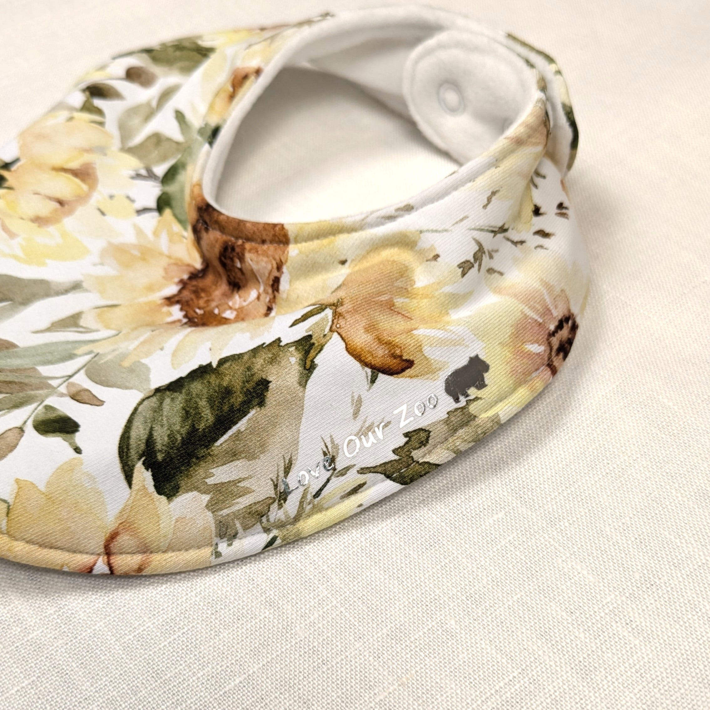 Handmade Bummies and Bib set for baby | Sunflower Collection | size 1