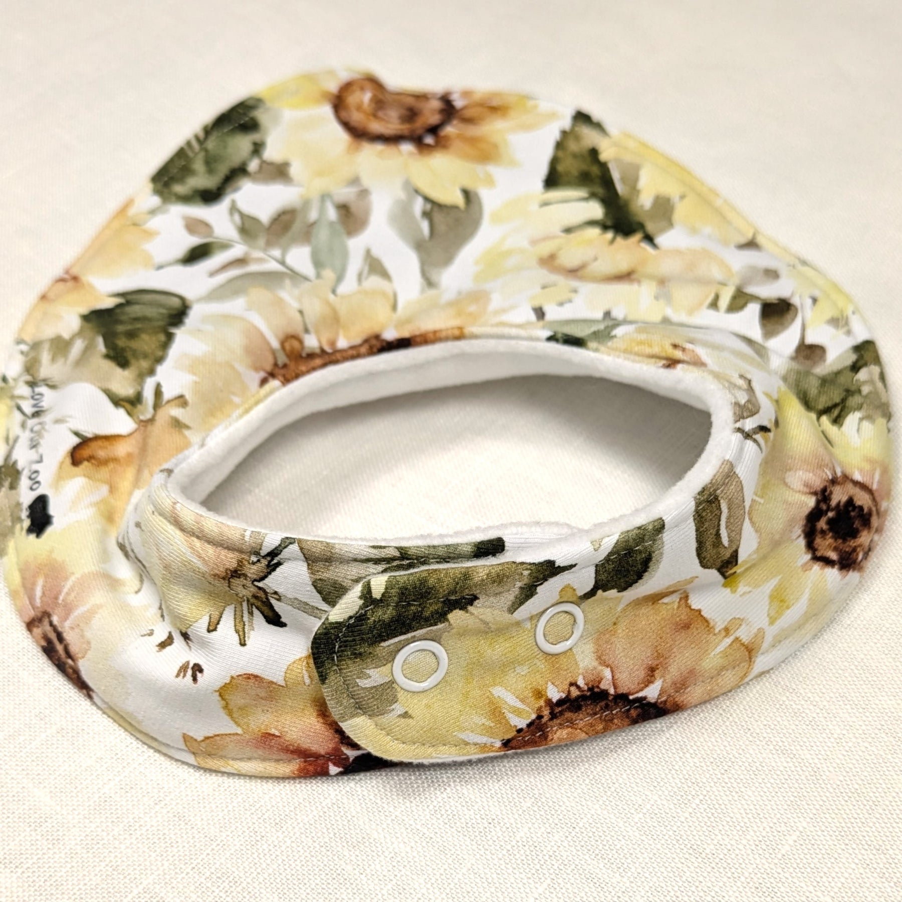 Handmade Bummies and Bib set for baby | Sunflower Collection | size 1