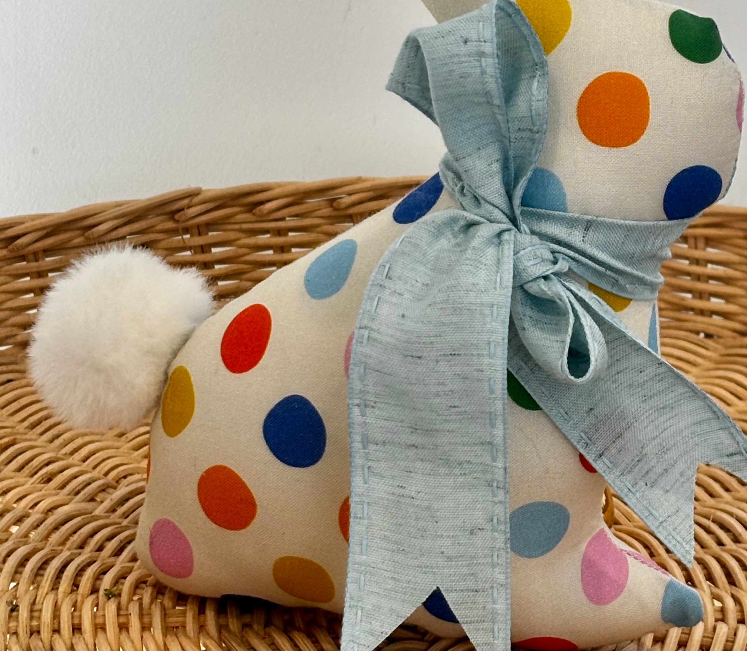 Limited Edition  Handmade Fabric Bunny - Decorative Keepsake Bunny