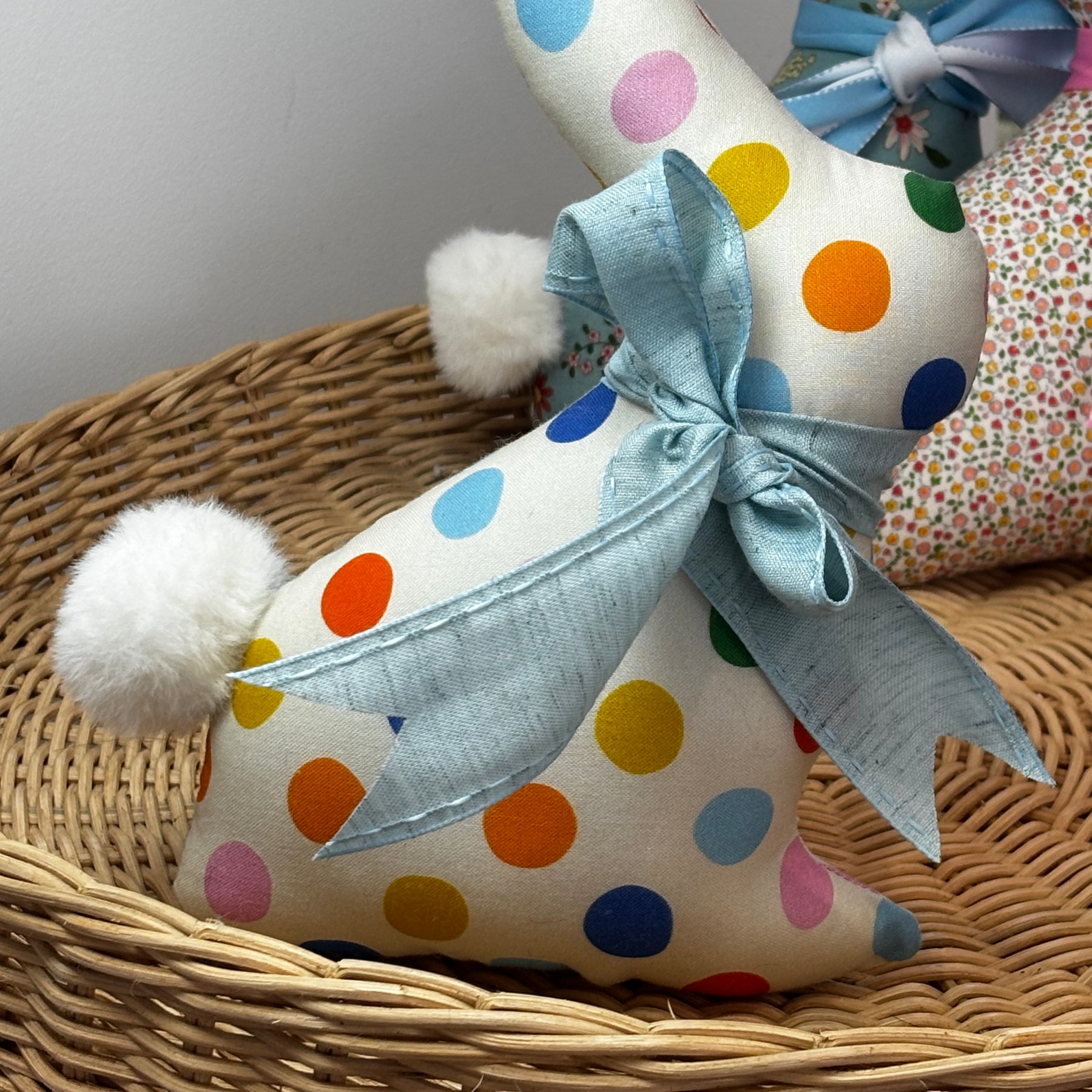 Limited Edition  Handmade Fabric Bunny - Decorative Keepsake Bunny