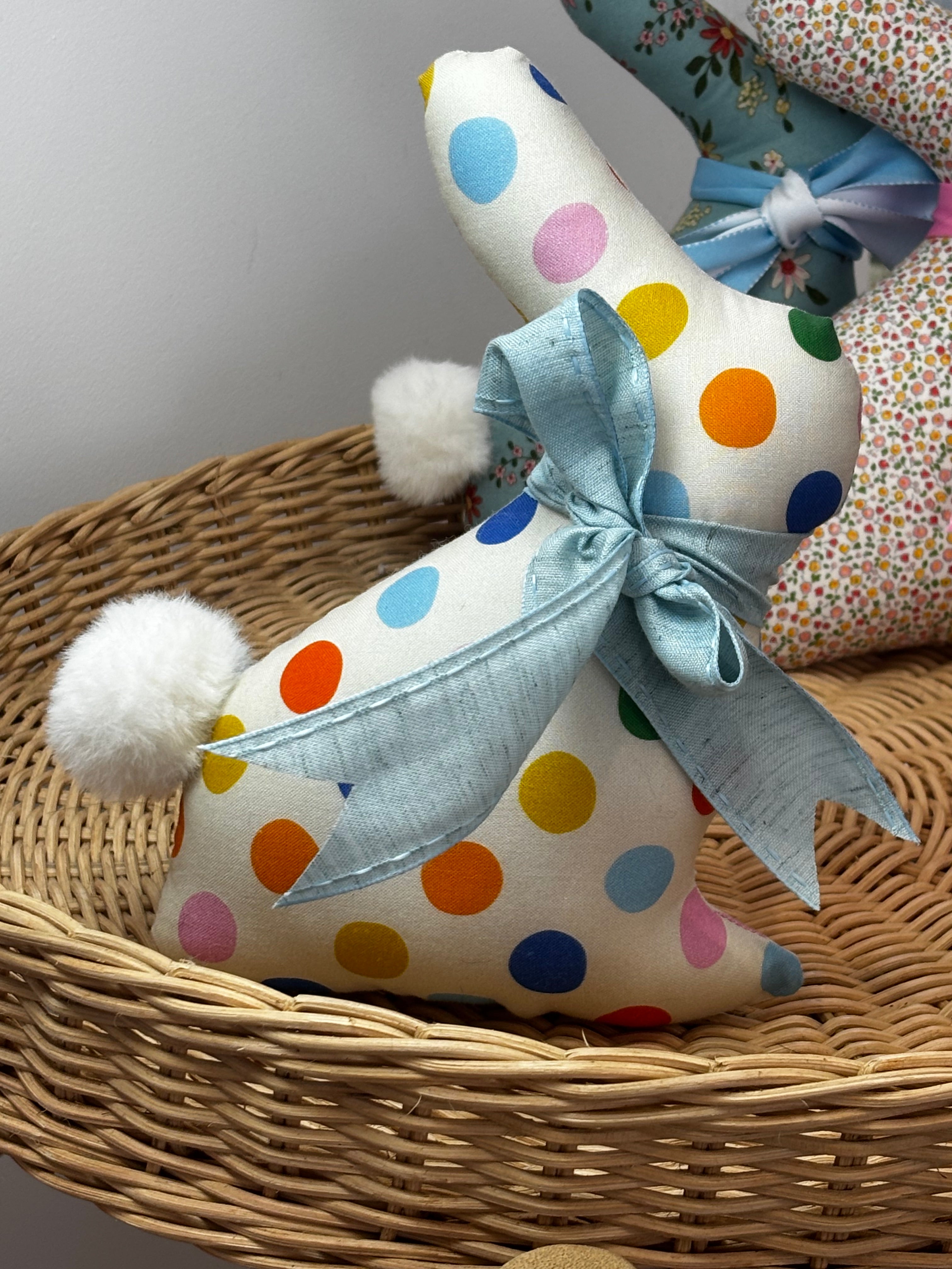 Limited Edition  Handmade Fabric Bunny - Decorative Keepsake Bunny