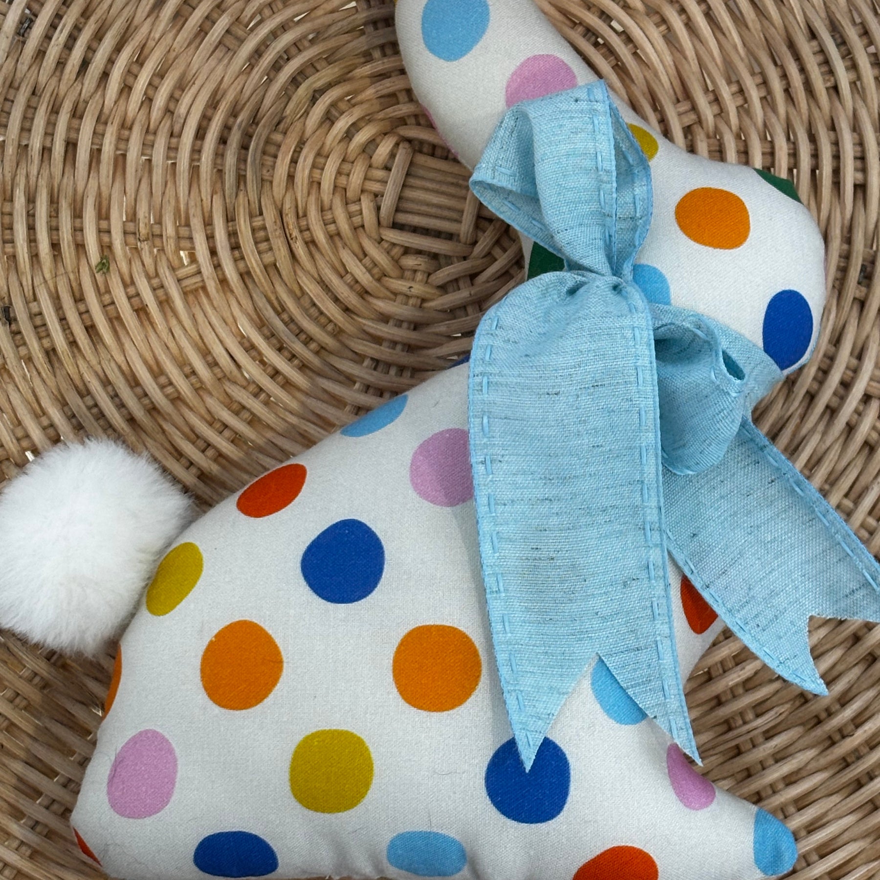 Limited Edition  Handmade Fabric Bunny - Decorative Keepsake Bunny