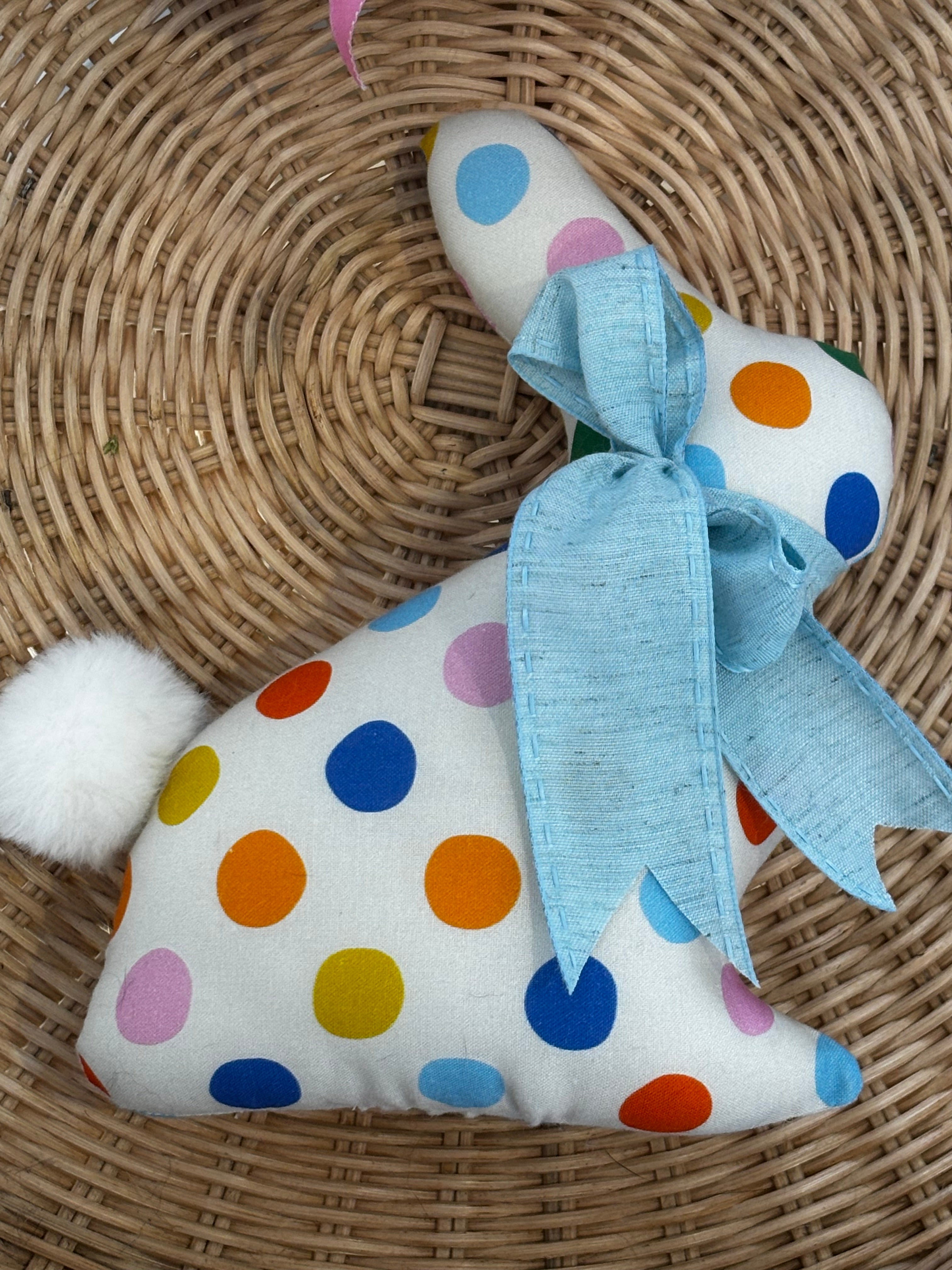 Limited Edition  Handmade Fabric Bunny - Decorative Keepsake Bunny