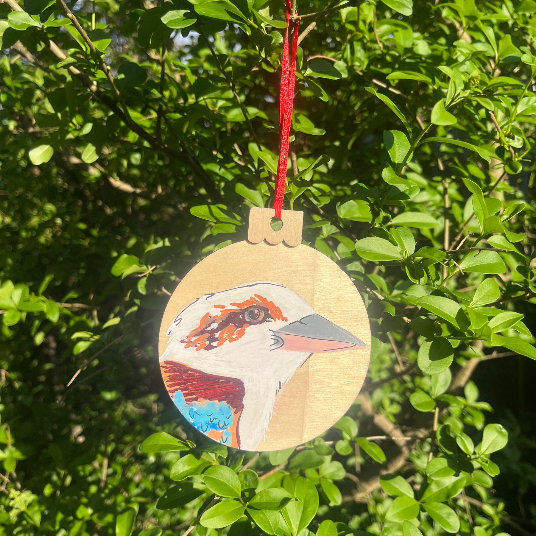 Kookaburra Bauble | Hand-painted | Christmas Decoration | Australian Native Birds