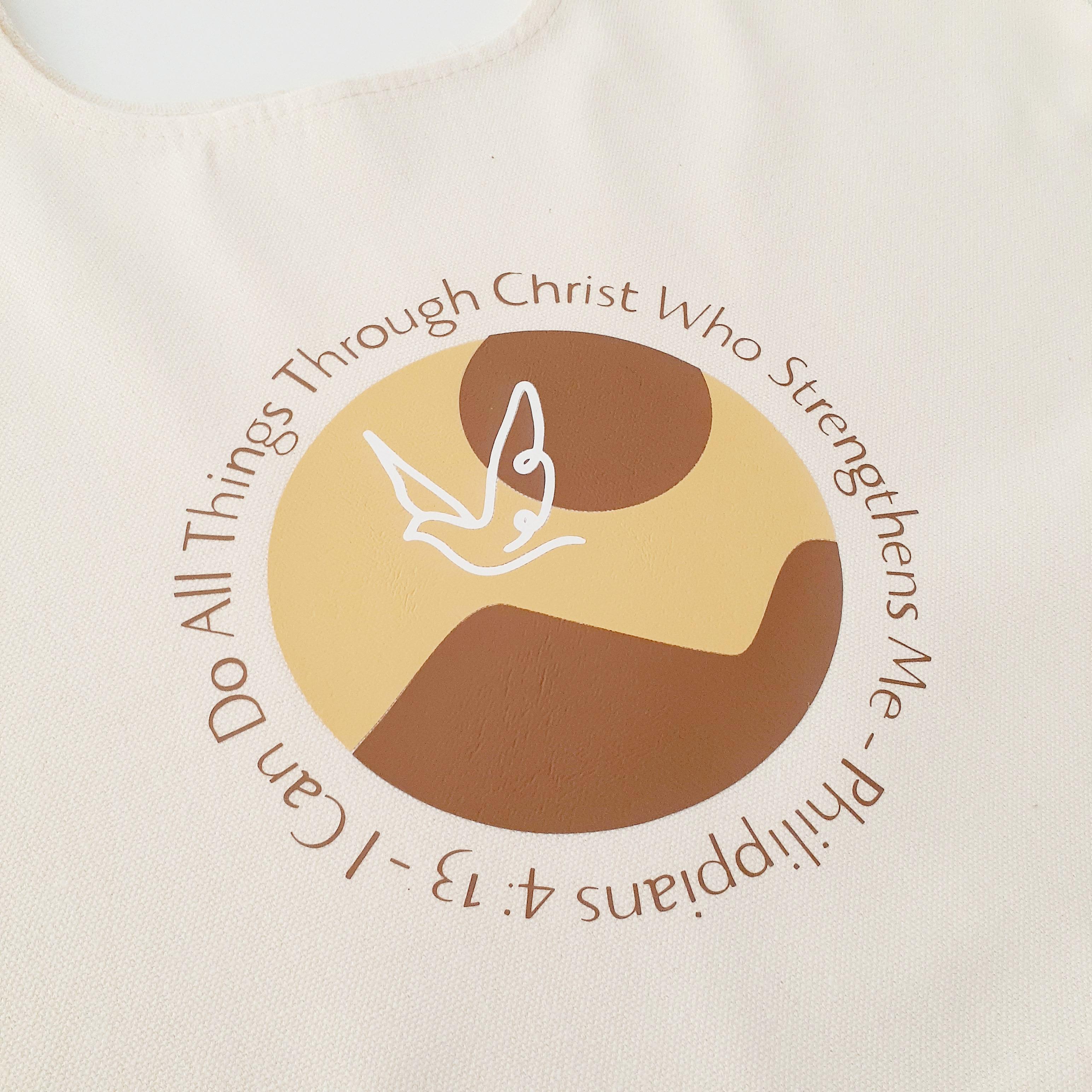 Christian Bag,  Bible Verse Tote, Gift, I Can Do All Things Through Christ
