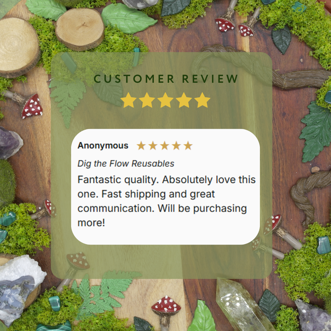 Eco-friendly reusable cloth pad 10" Heavy (Goldilocks) - R & M