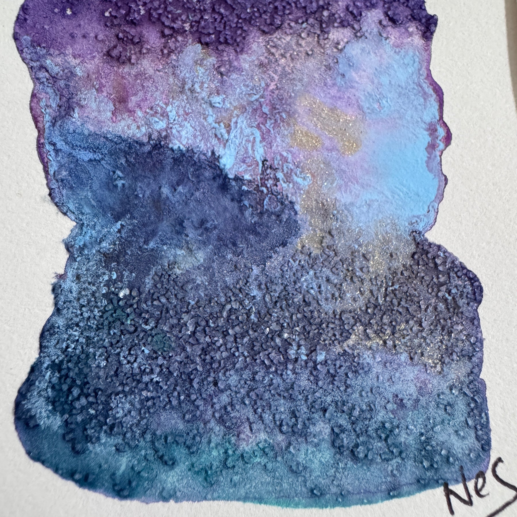 Moonlit Passage – Original Abstract Watercolour Painting