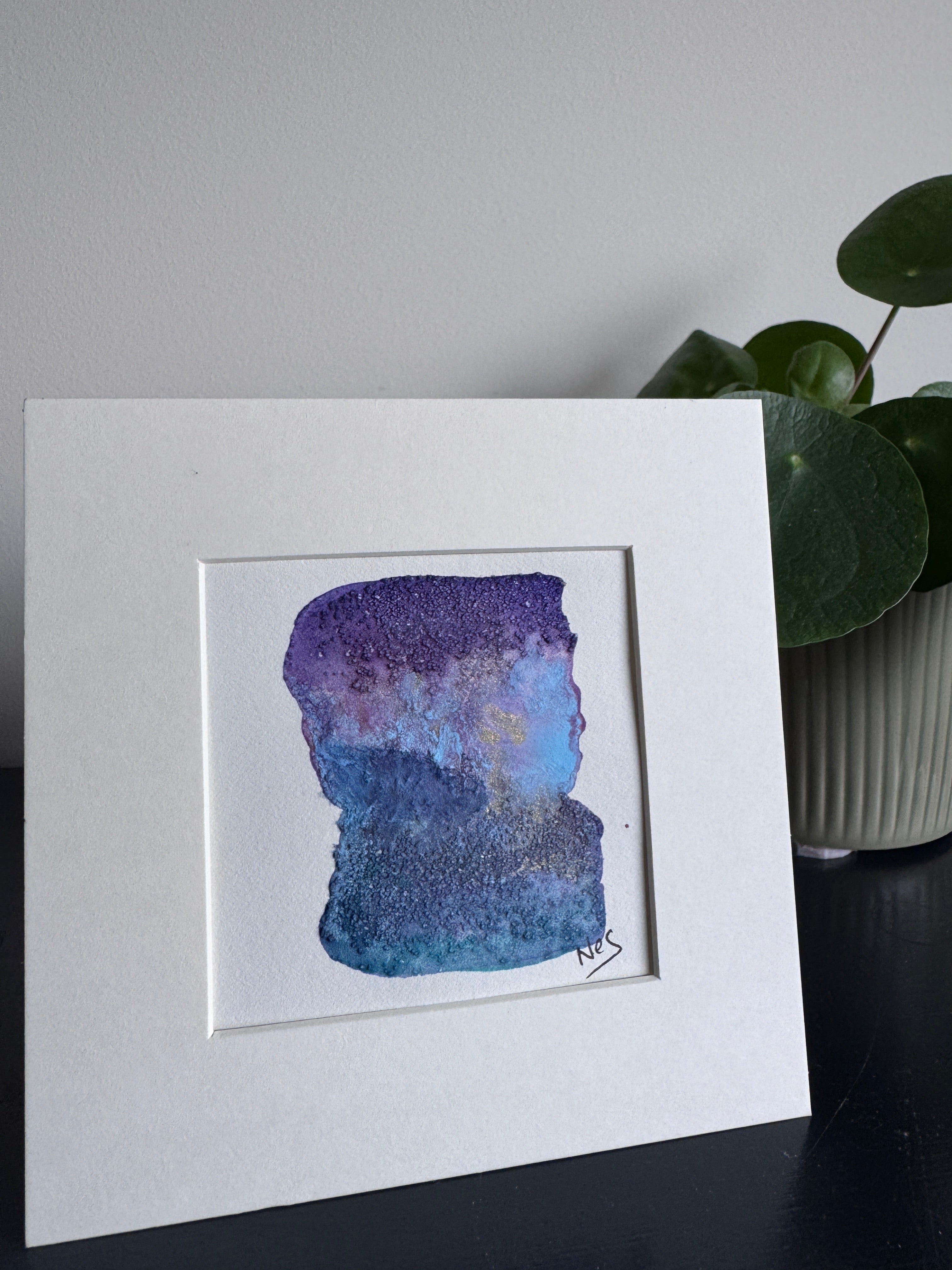 Moonlit Passage – Original Abstract Watercolour Painting