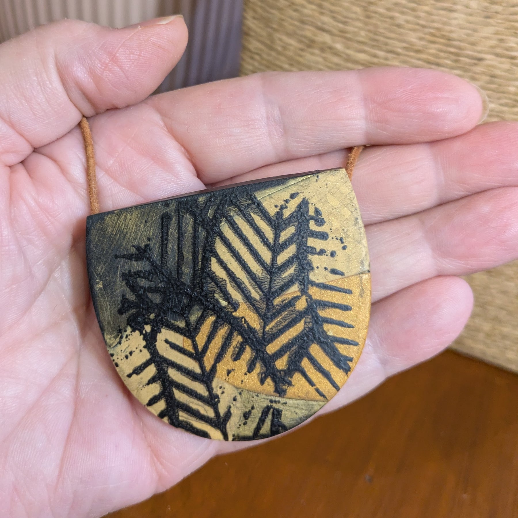 Rustic Fern Pendant
