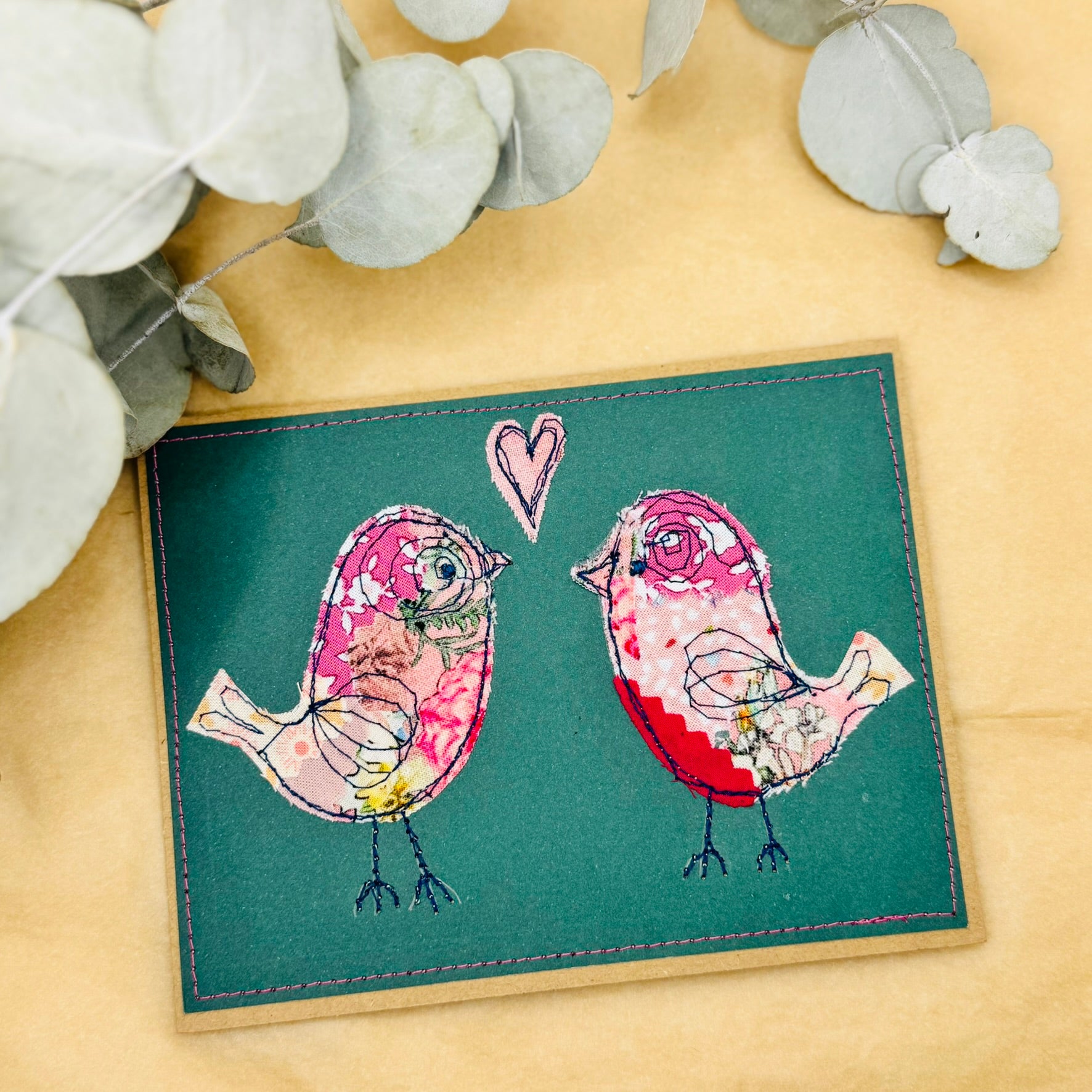 Upcycled handmade animal cards