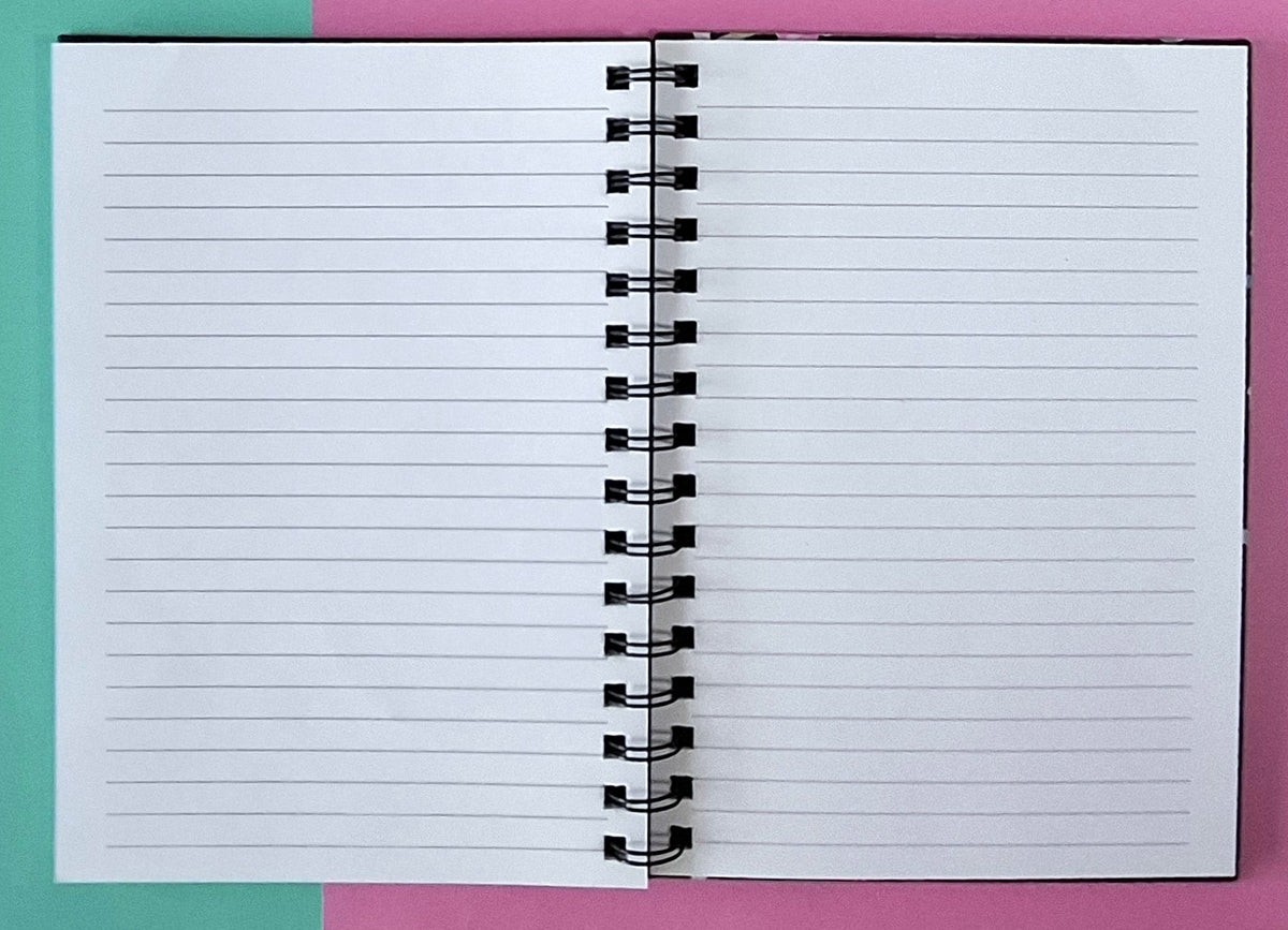 Hand Decorated A5 Notebook - Design 1
