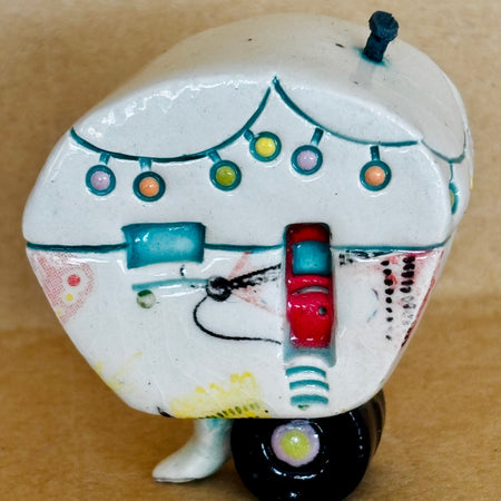 Small Retro Collectable Ceramic Caravan 11