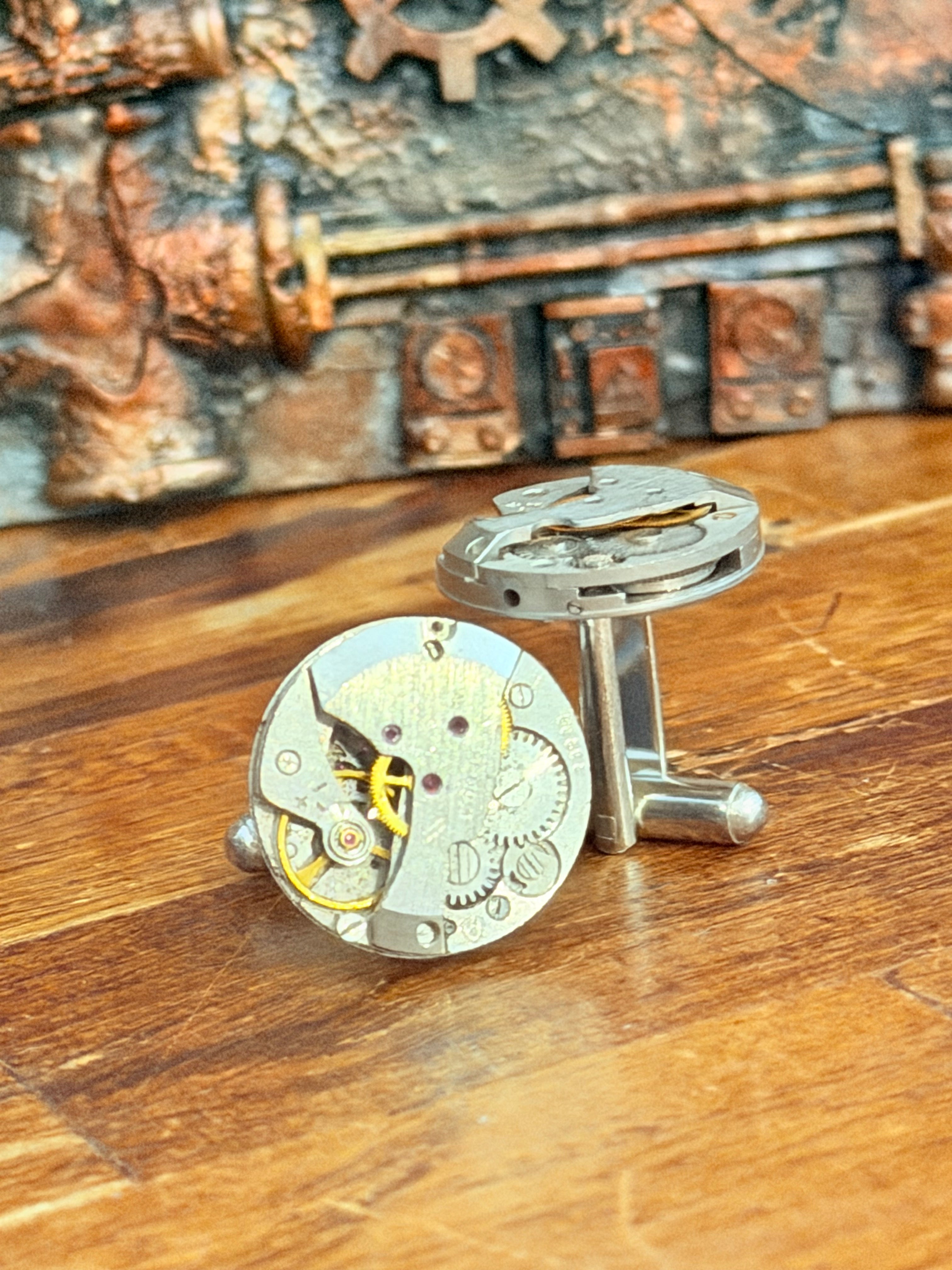Steampunk Watch Movement Cufflinks