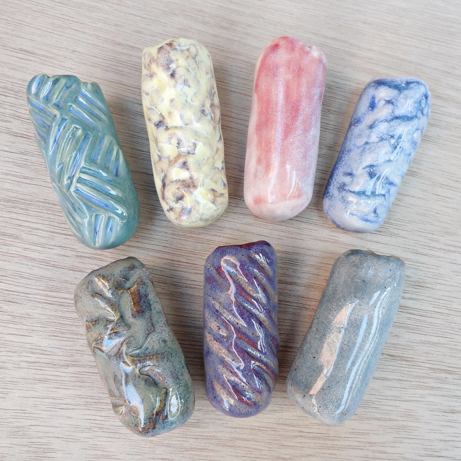 Mini ceramic fridge magnet vases. Choose your own vases.