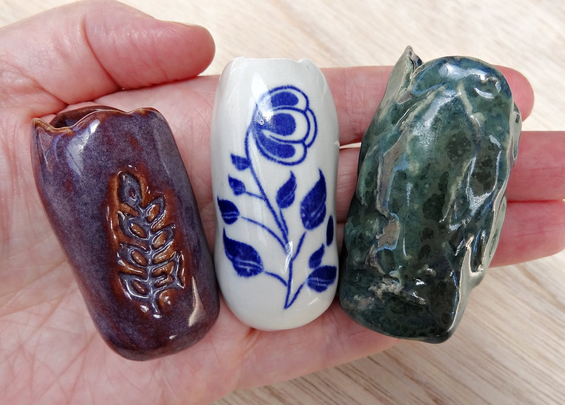 Mini ceramic fridge magnet vases. Choose your own vases.