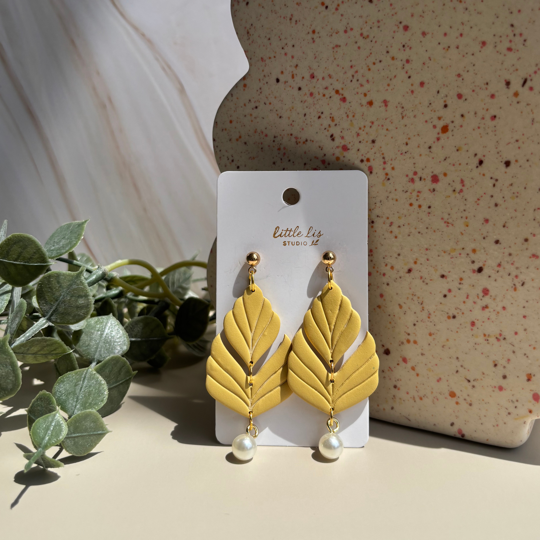 Elloise - Polymer Clay Dangle Earrings