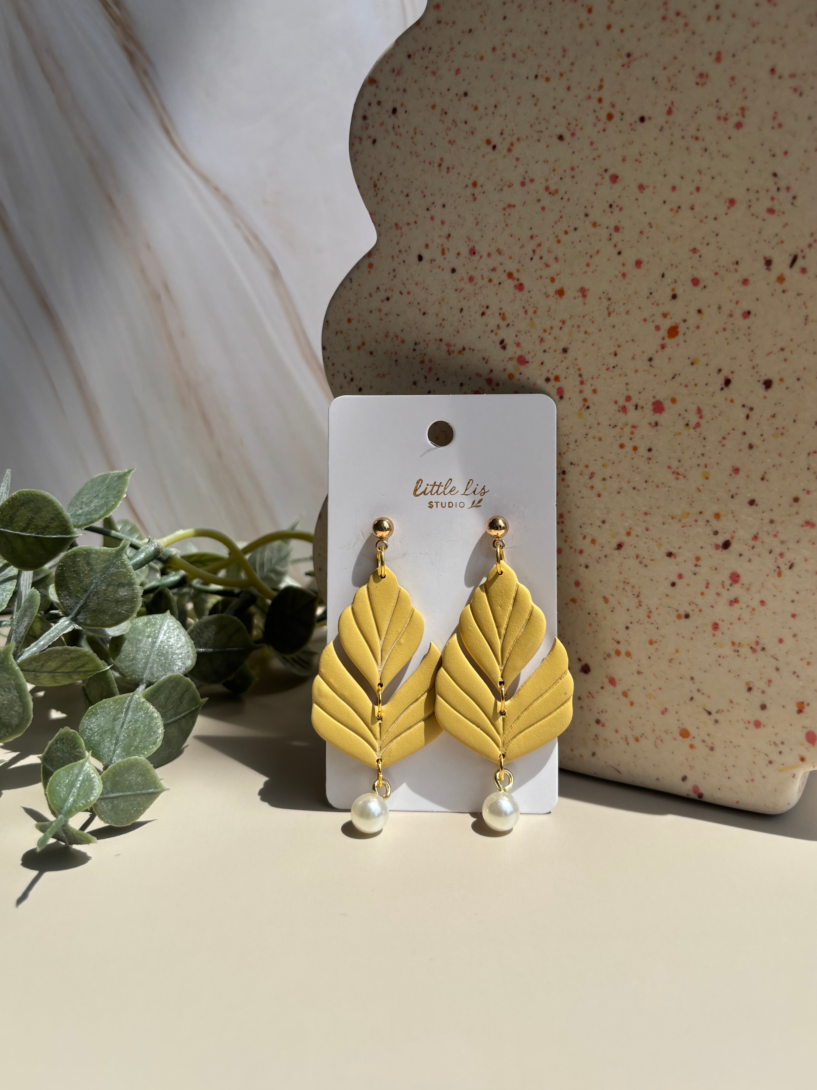 Elloise - Polymer Clay Dangle Earrings