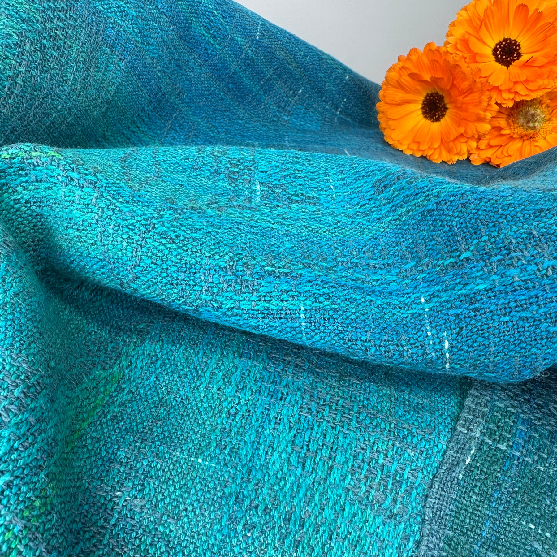 Hand-Dyed and Handwoven Linen/Cotton Tea Towels with Individuality