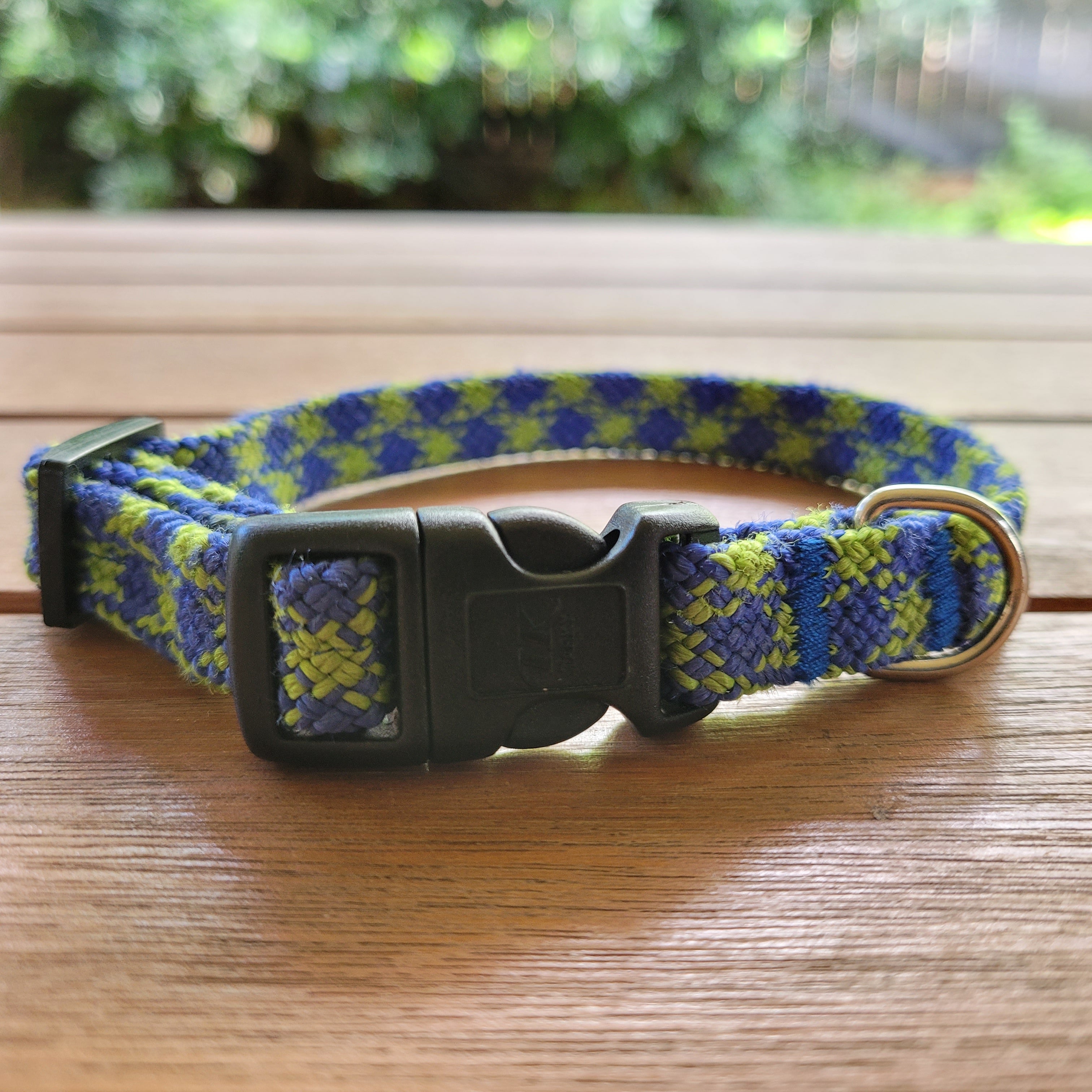 Upcycled Rope Dog Collar [Narrow] - Multiple Colour Options