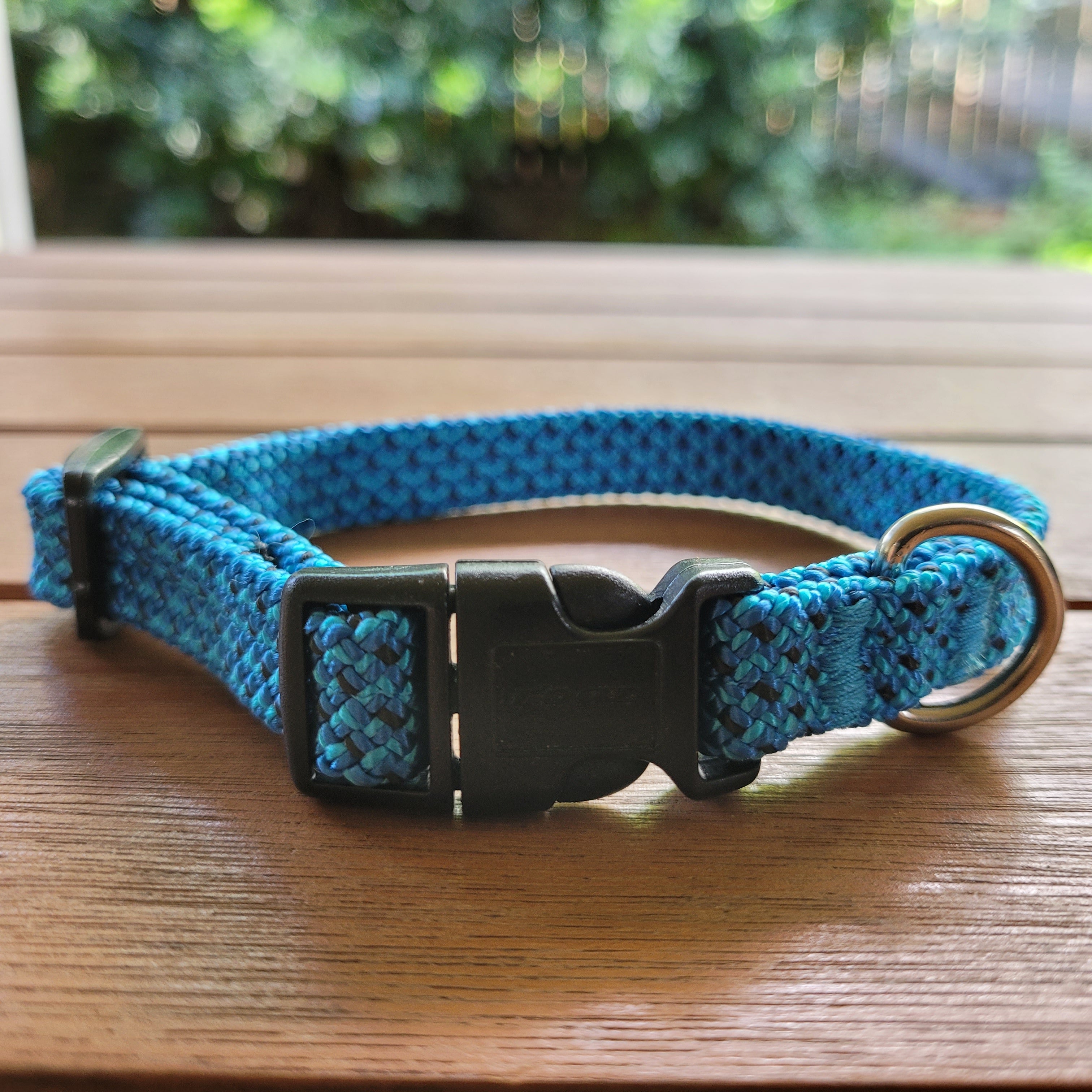 Upcycled Rope Dog Collar [Narrow] - Multiple Colour Options