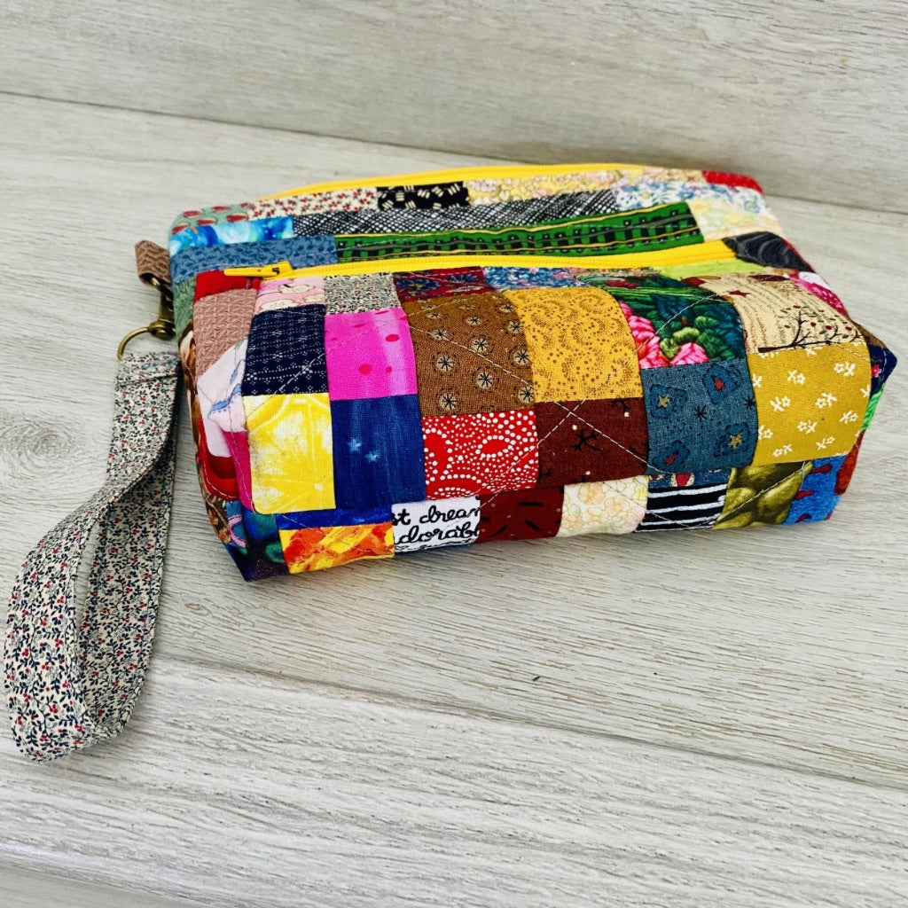 Happy Scrappy Wristlet Purse