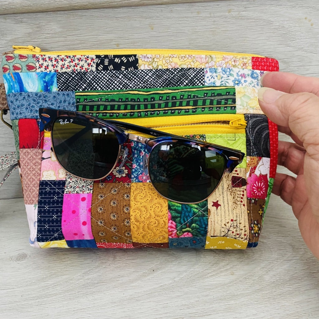 Happy Scrappy Wristlet Purse