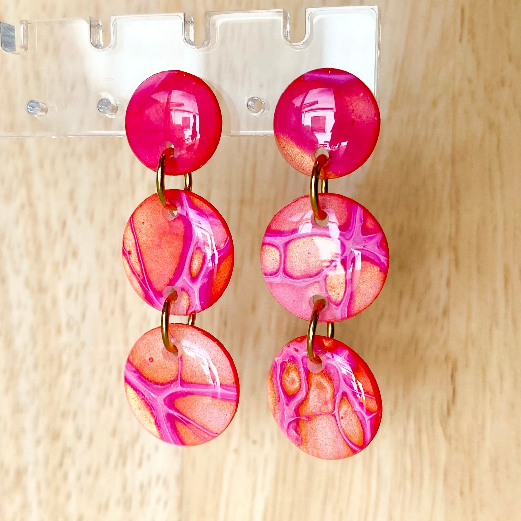 Pretty Artisan Stud Dangle Earrings