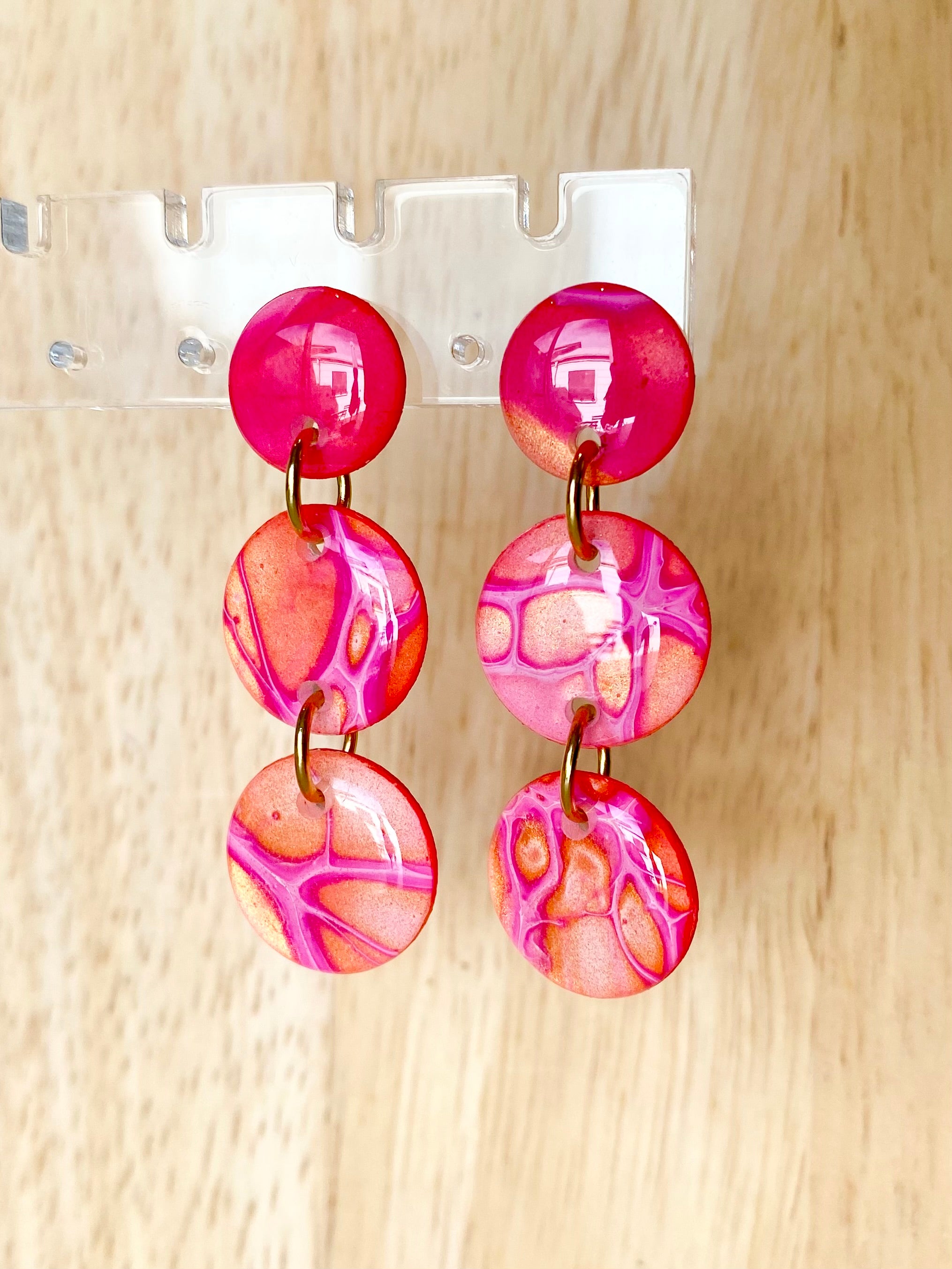 Pretty Artisan Stud Dangle Earrings