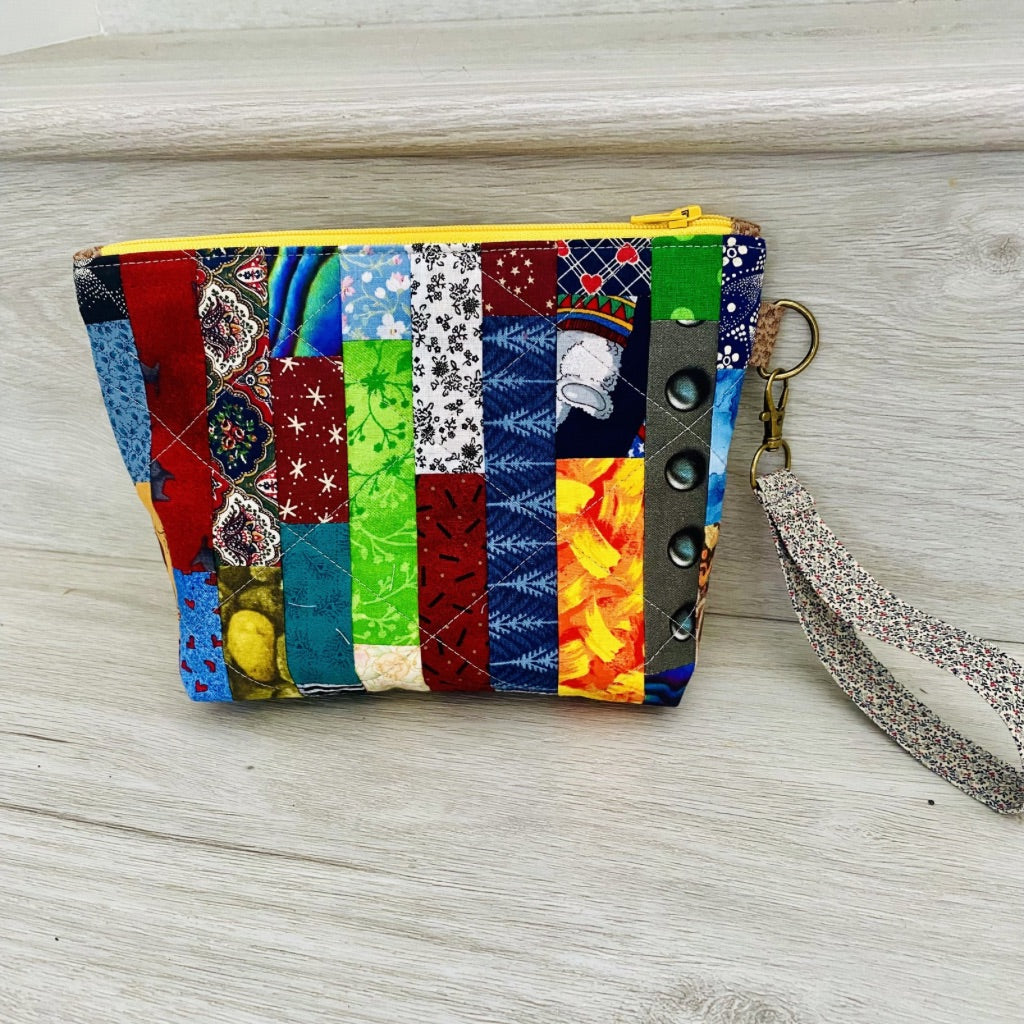 Happy Scrappy Wristlet Purse