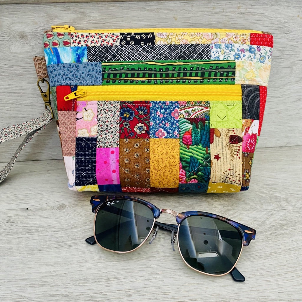 Happy Scrappy Wristlet Purse