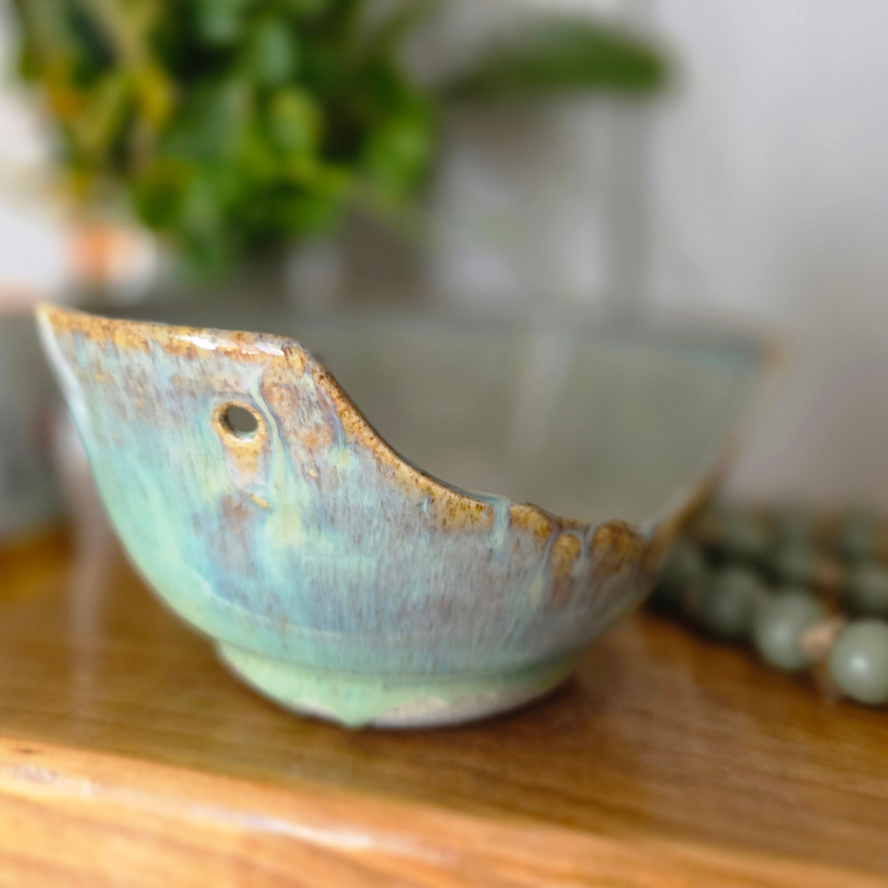 Handmade Rustic Bowl & Spoon Set