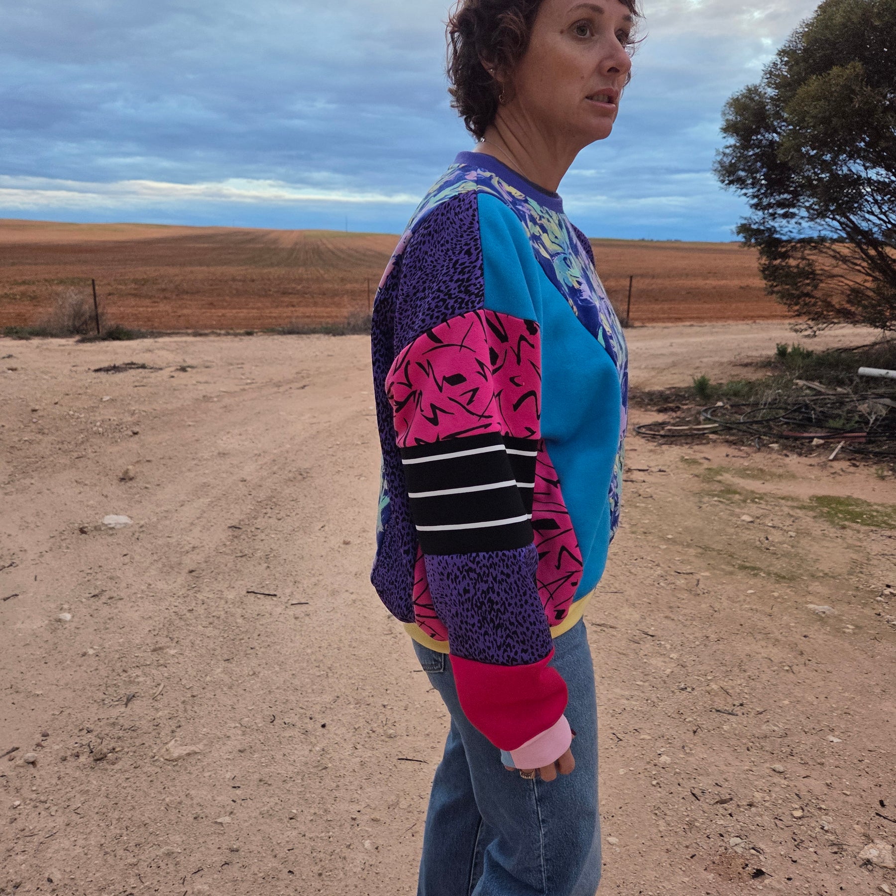 Grungy Pink's - Patchy Fleece - L/XL