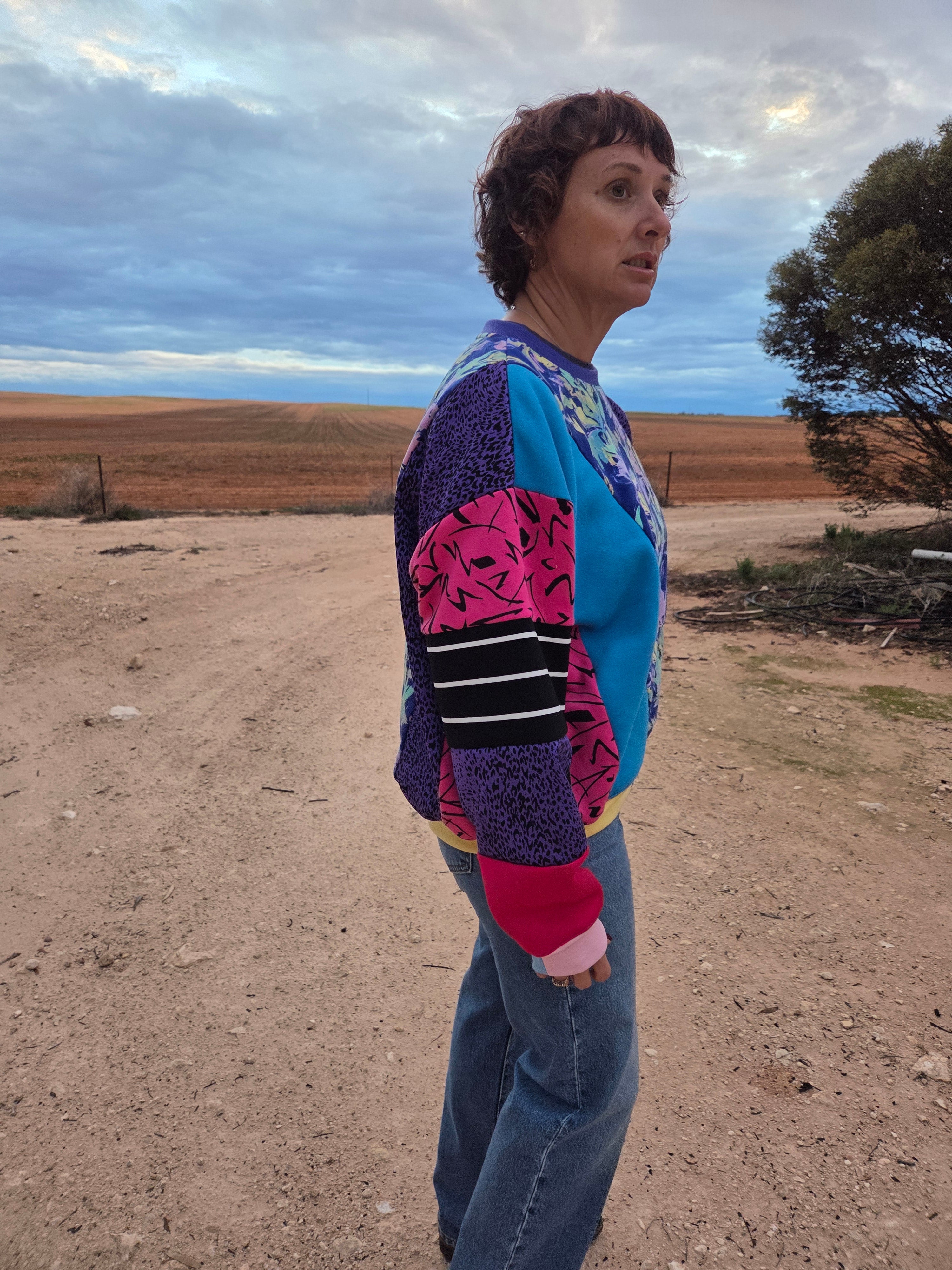 Grungy Pink's - Patchy Fleece - L/XL